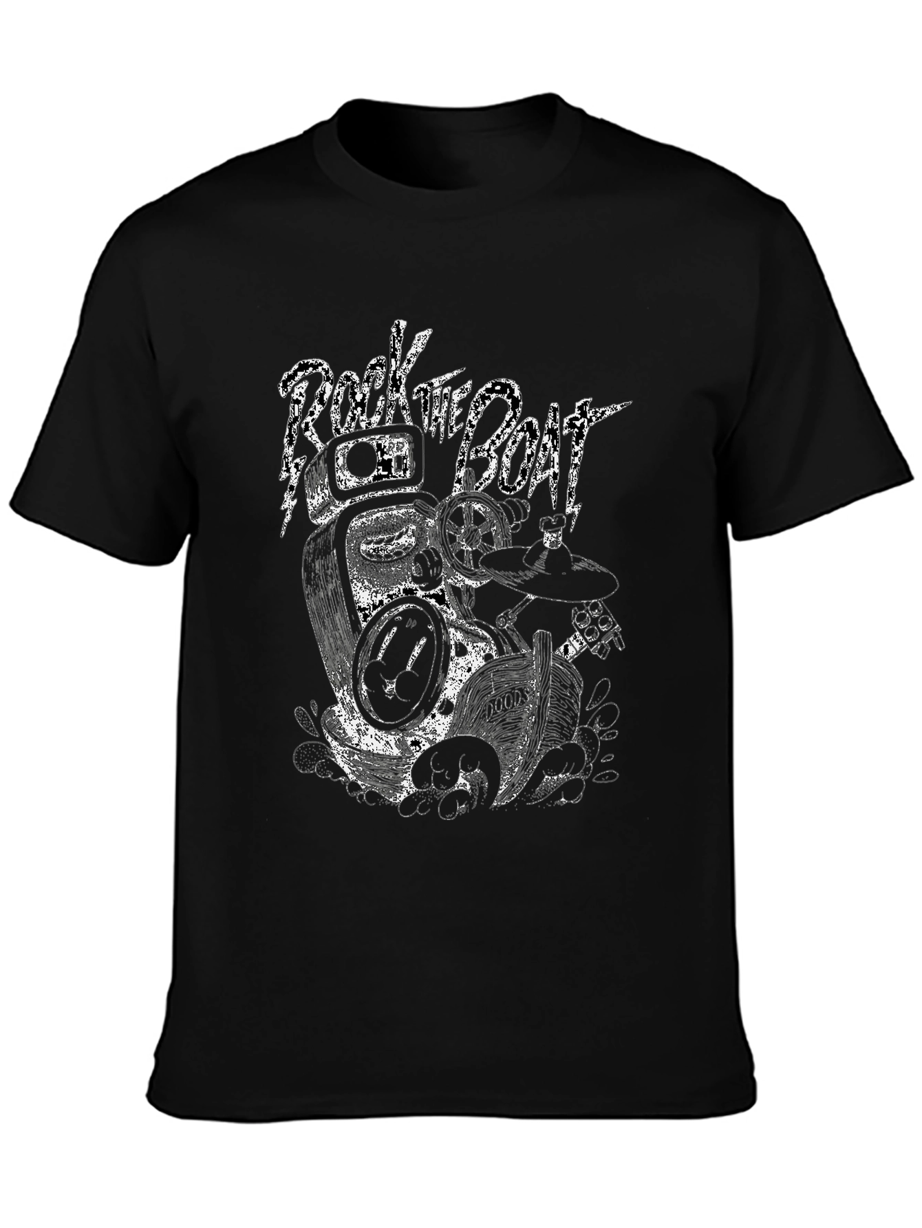 Rock the Boat Graphic Tee - Black