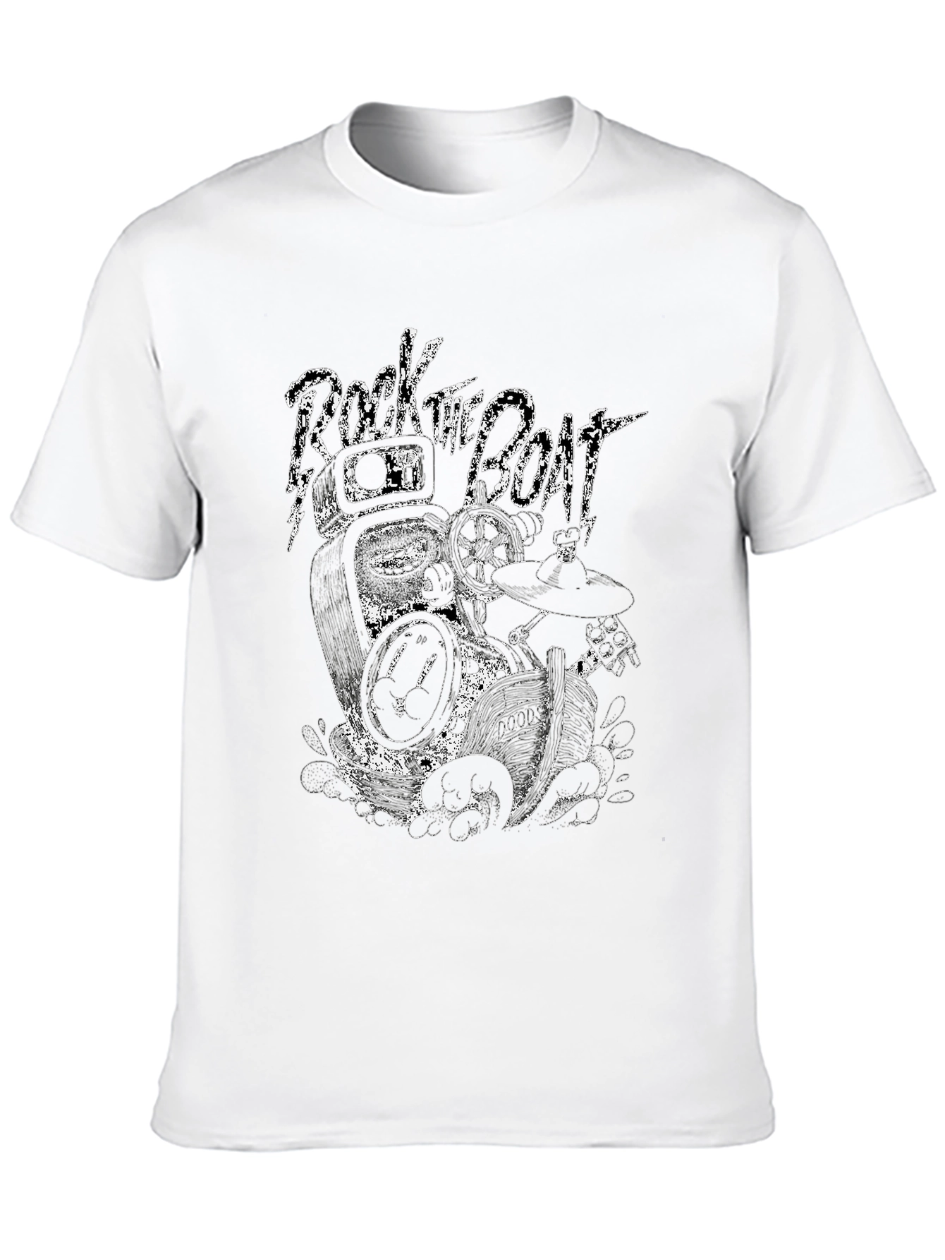Rock the Boat Graphic Tee - Black