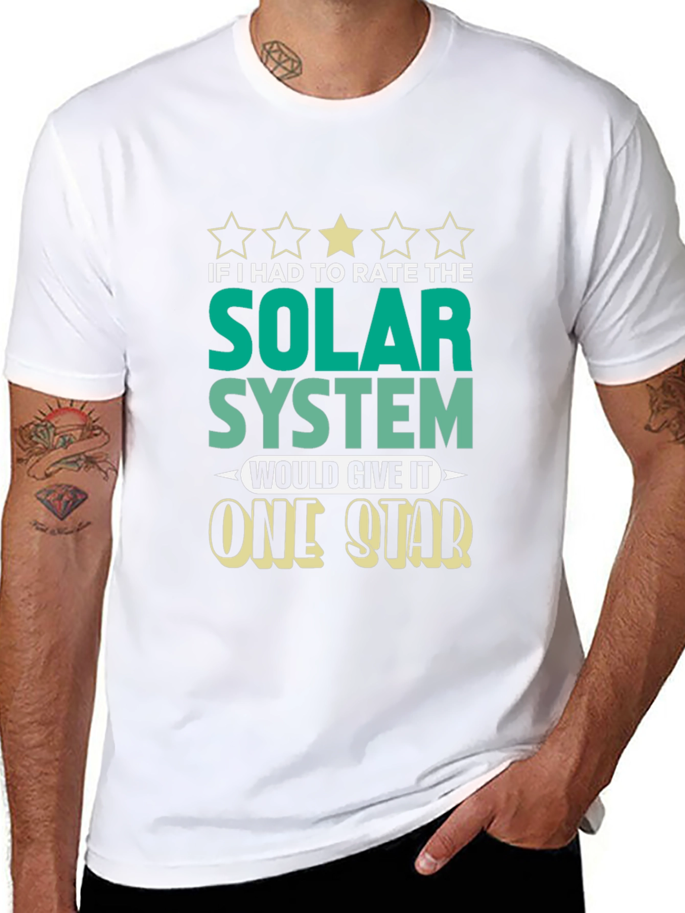 One Star Solar System Graphic T-Shirt