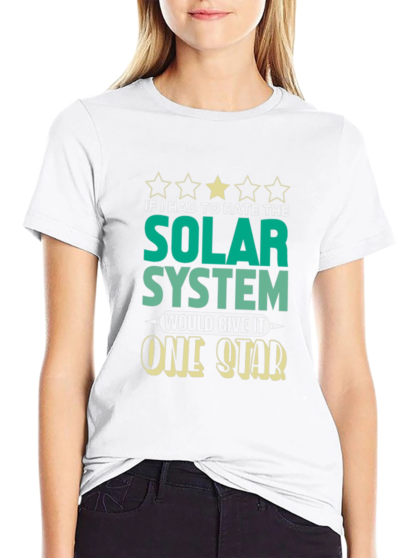 One Star Solar System Graphic T-Shirt