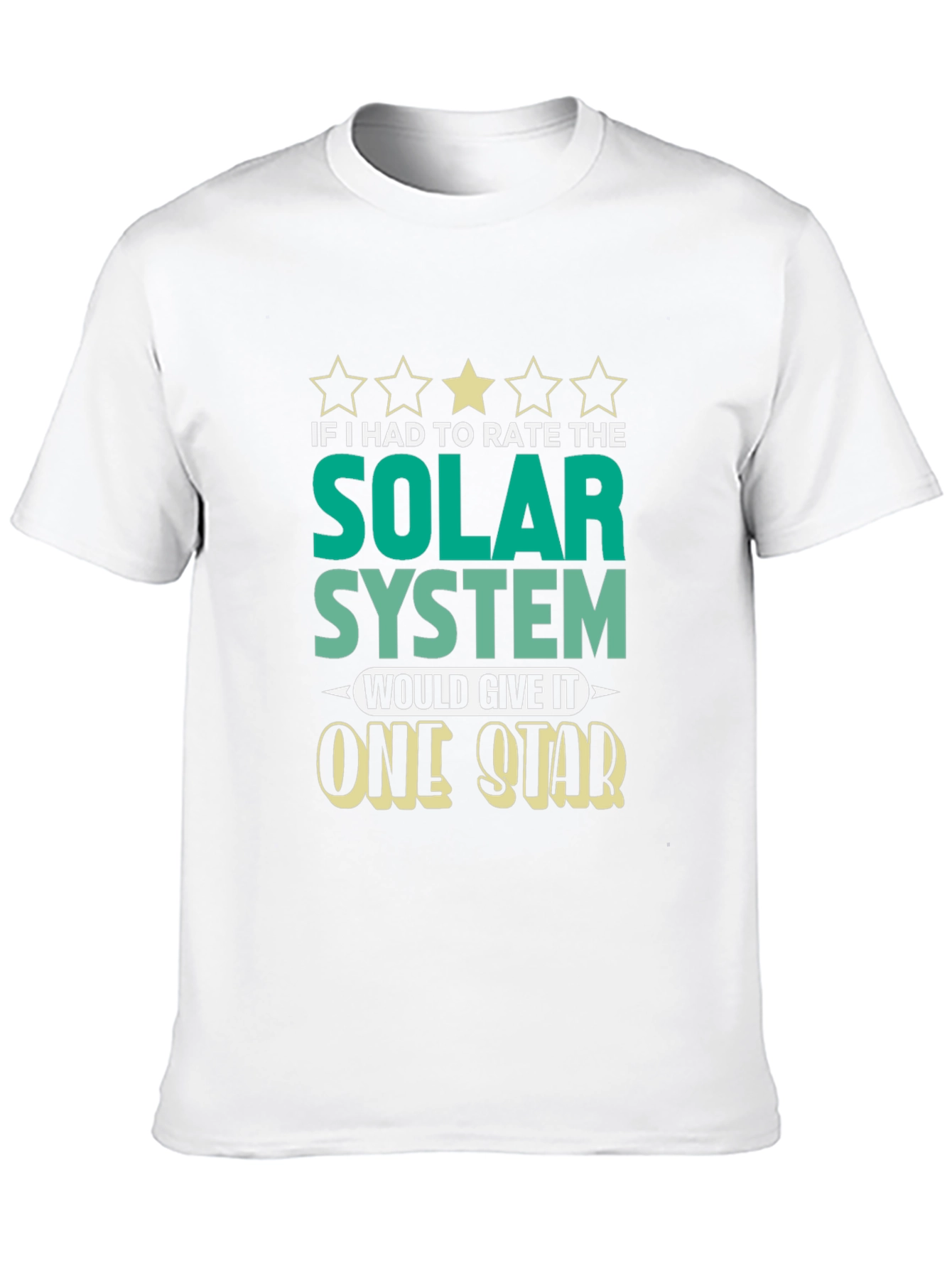 One Star Solar System Graphic T-Shirt