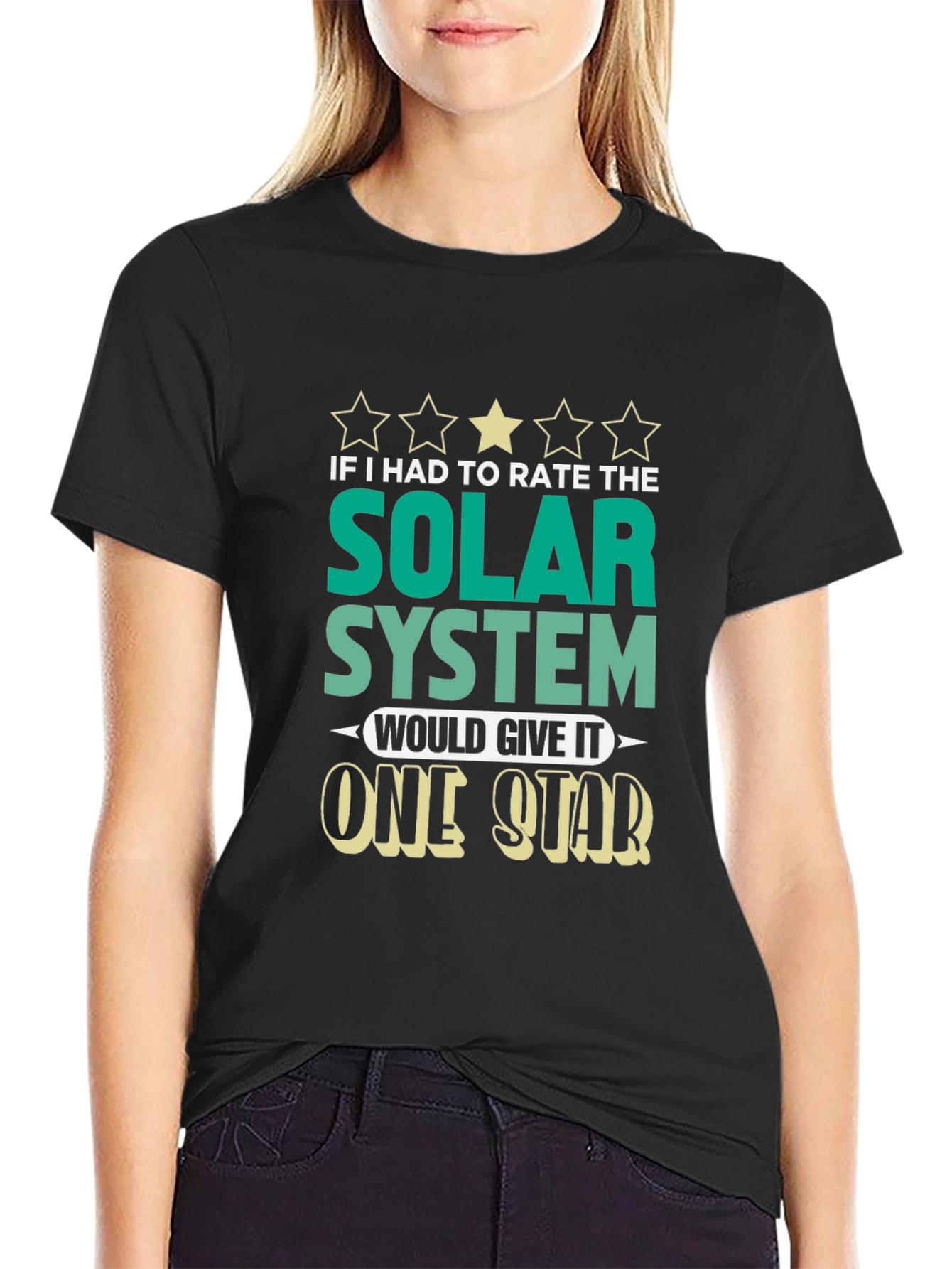 One Star Solar System Graphic T-Shirt