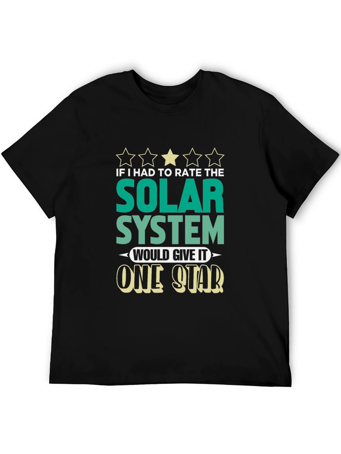 One Star Solar System Graphic T-Shirt