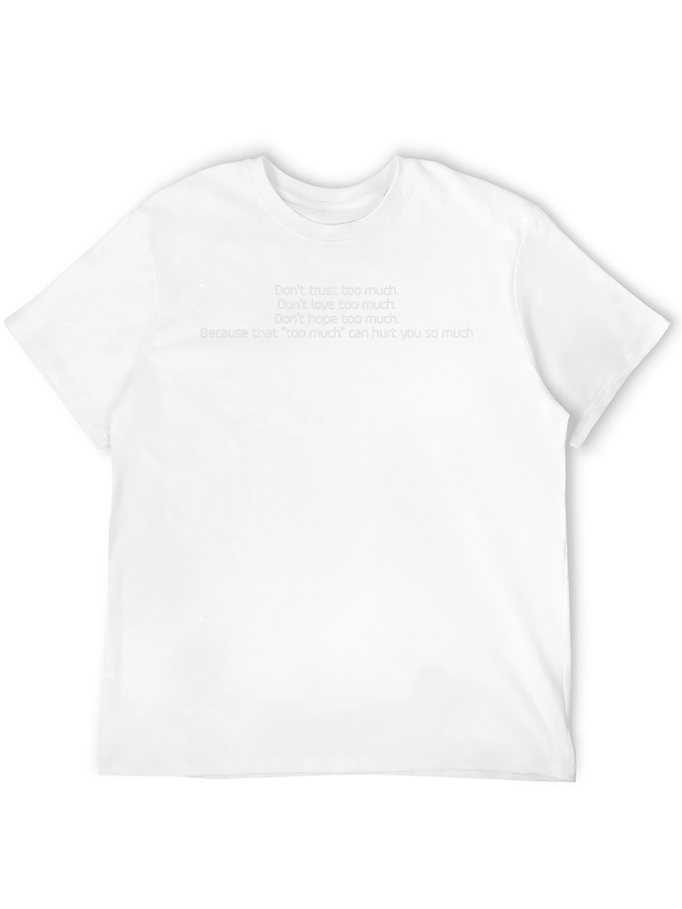 Emotional Quote T-Shirt - Trust Love Hope