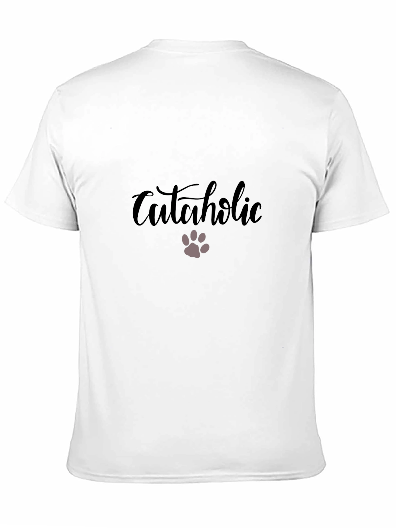 Cataholic Graphic T-Shirt - Black Casual Wear