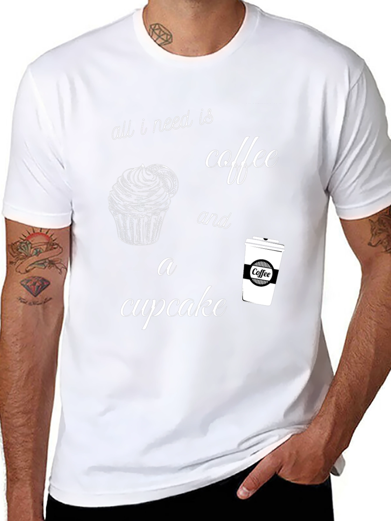 Coffee and Cupcake Graphic Tee