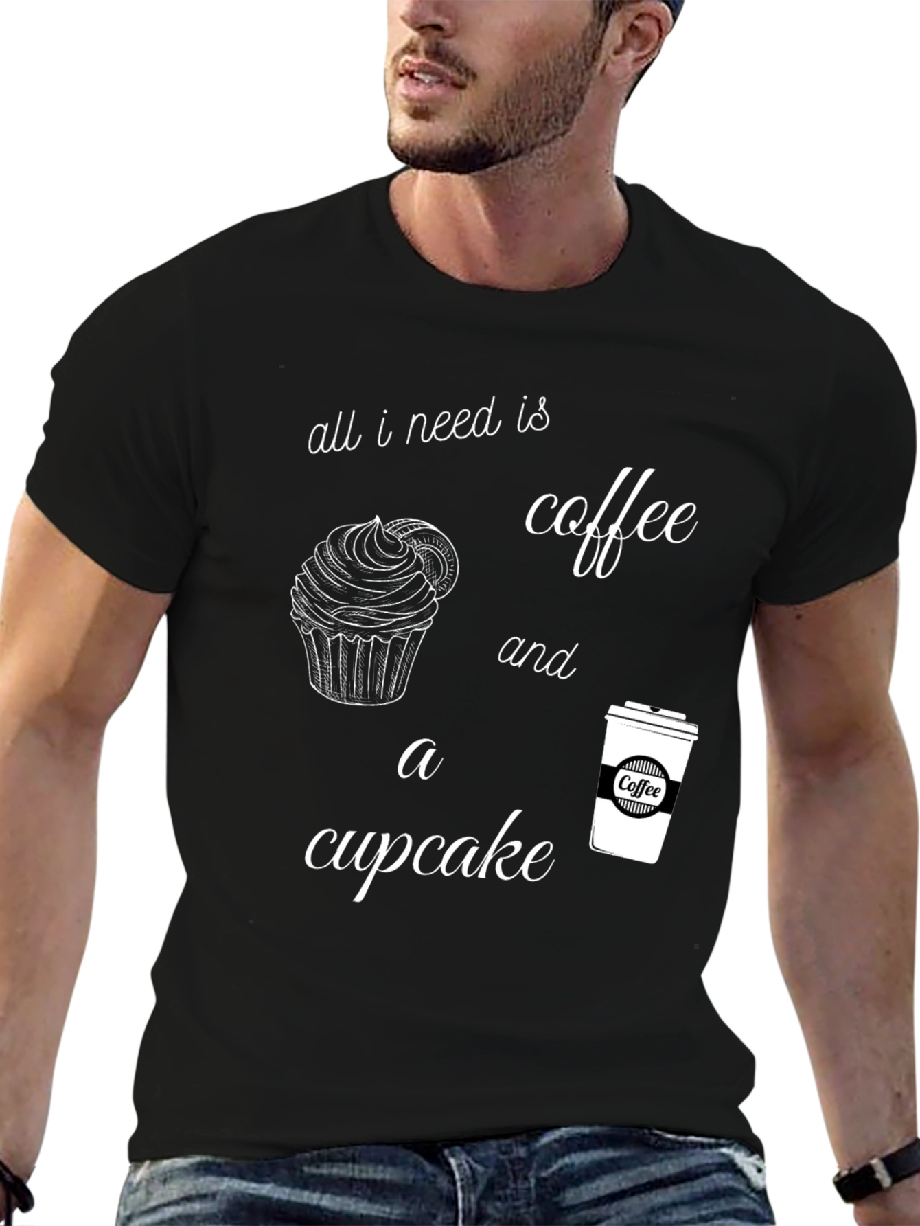 Coffee and Cupcake Graphic Tee