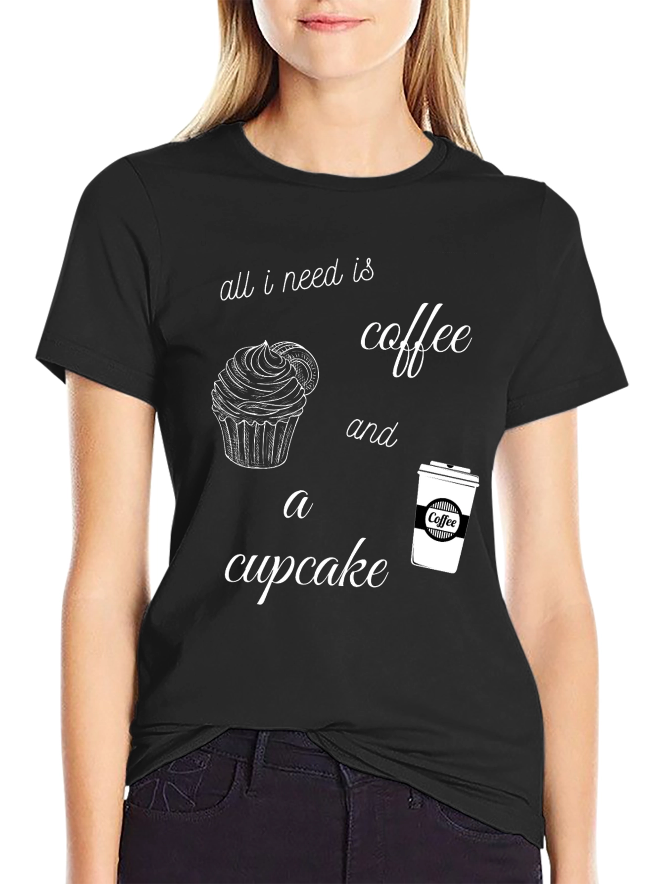 Coffee and Cupcake Graphic Tee