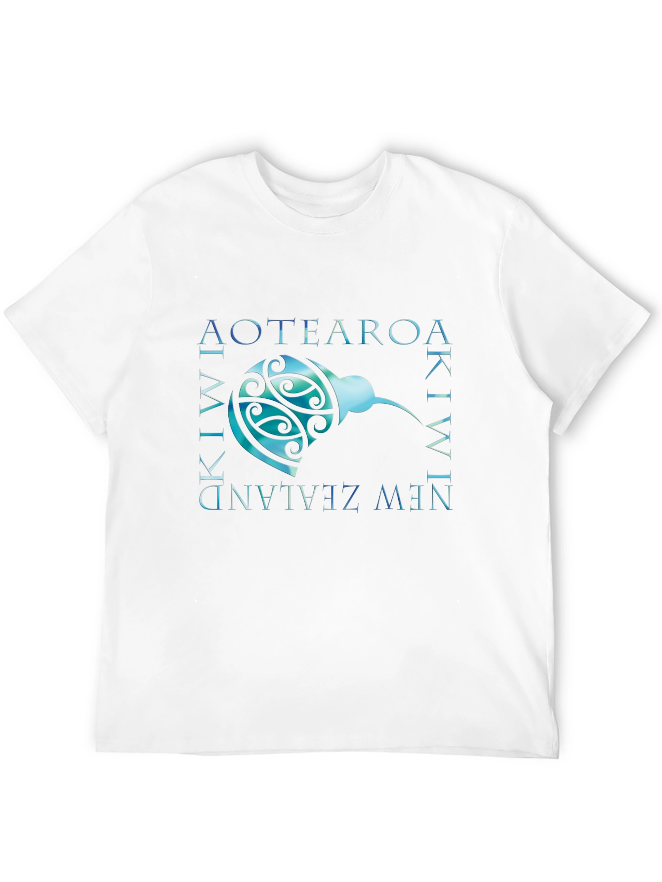 Aotearoa Kiwi New Zealand T-Shirt - Black