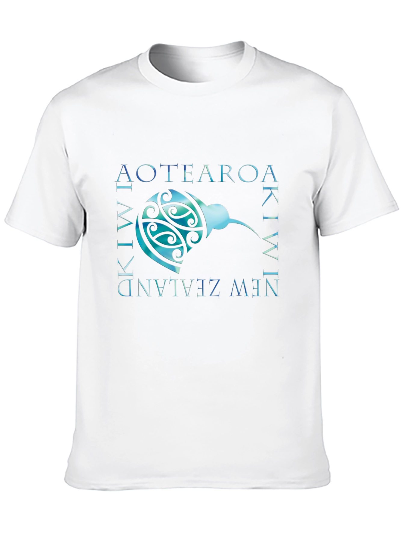 Aotearoa Kiwi New Zealand T-Shirt - Black