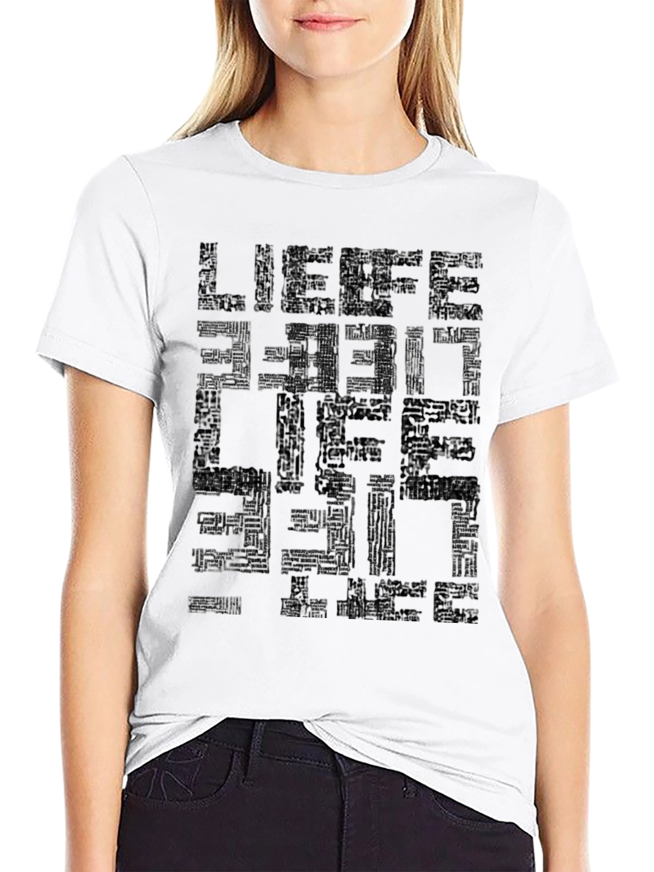 LIEBE LIEBE LIEBE T-Shirt - Black