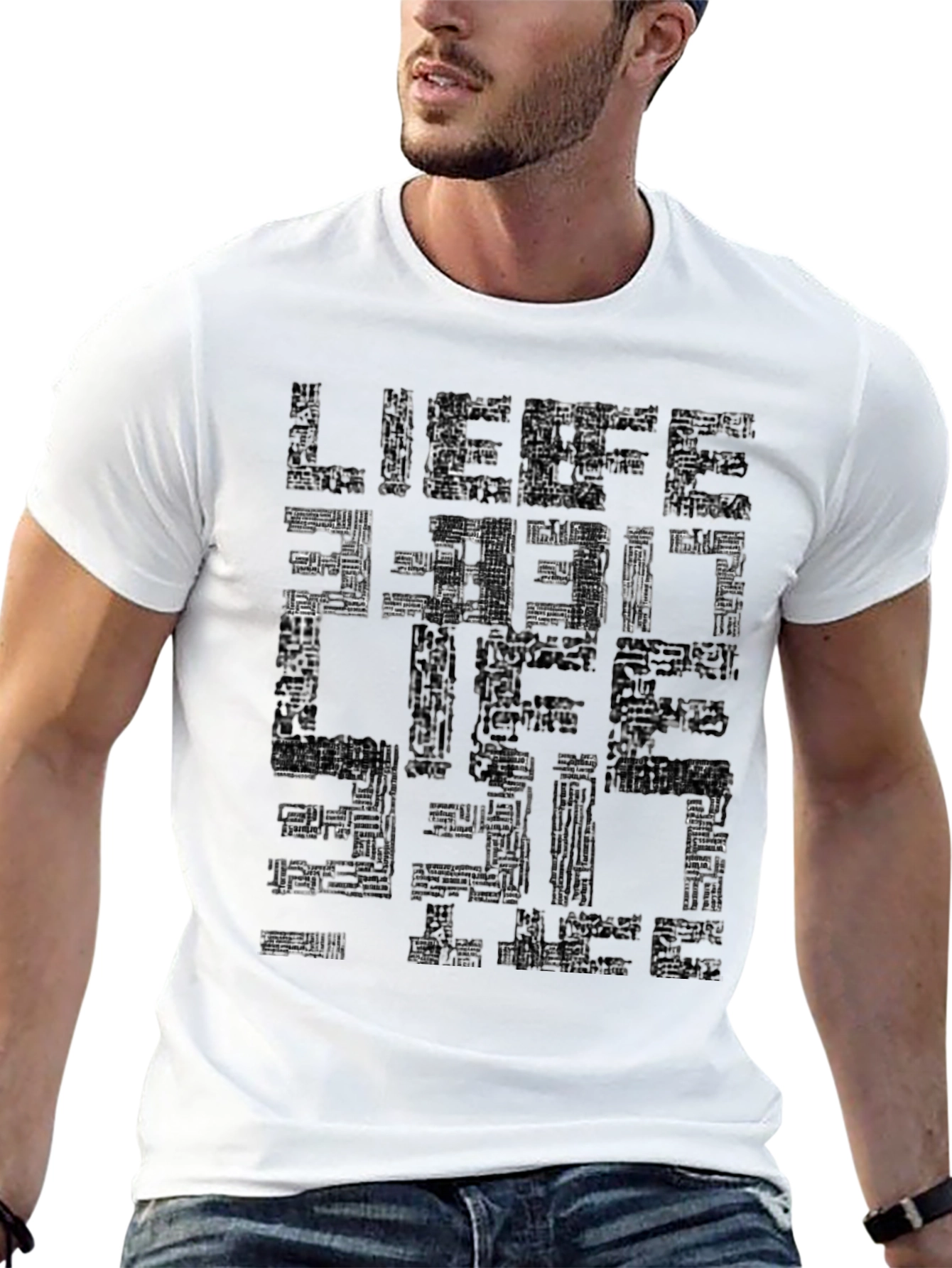 LIEBE LIEBE LIEBE T-Shirt - Black