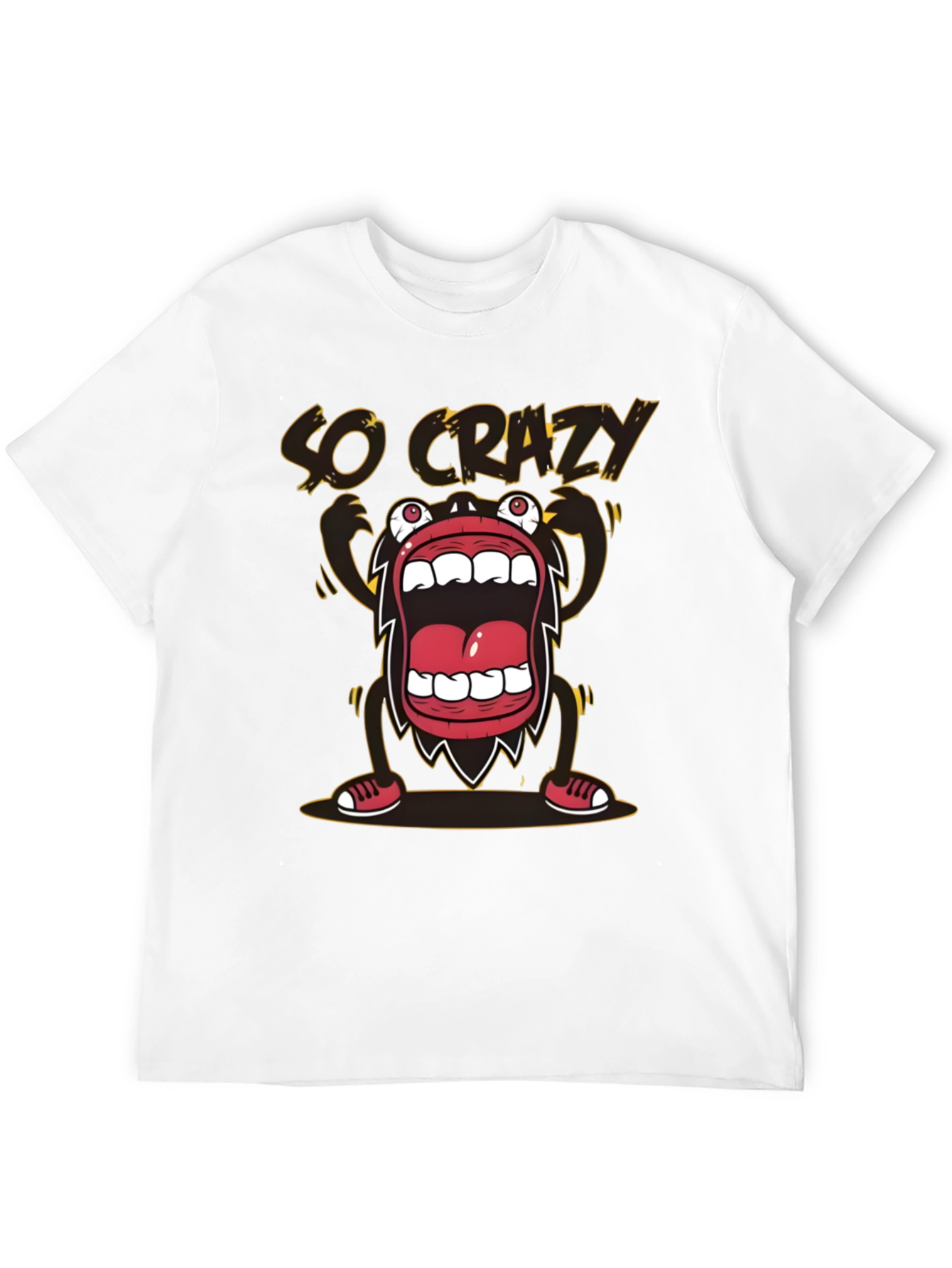 So Crazy Graphic T-Shirt - Bold Black Tee
