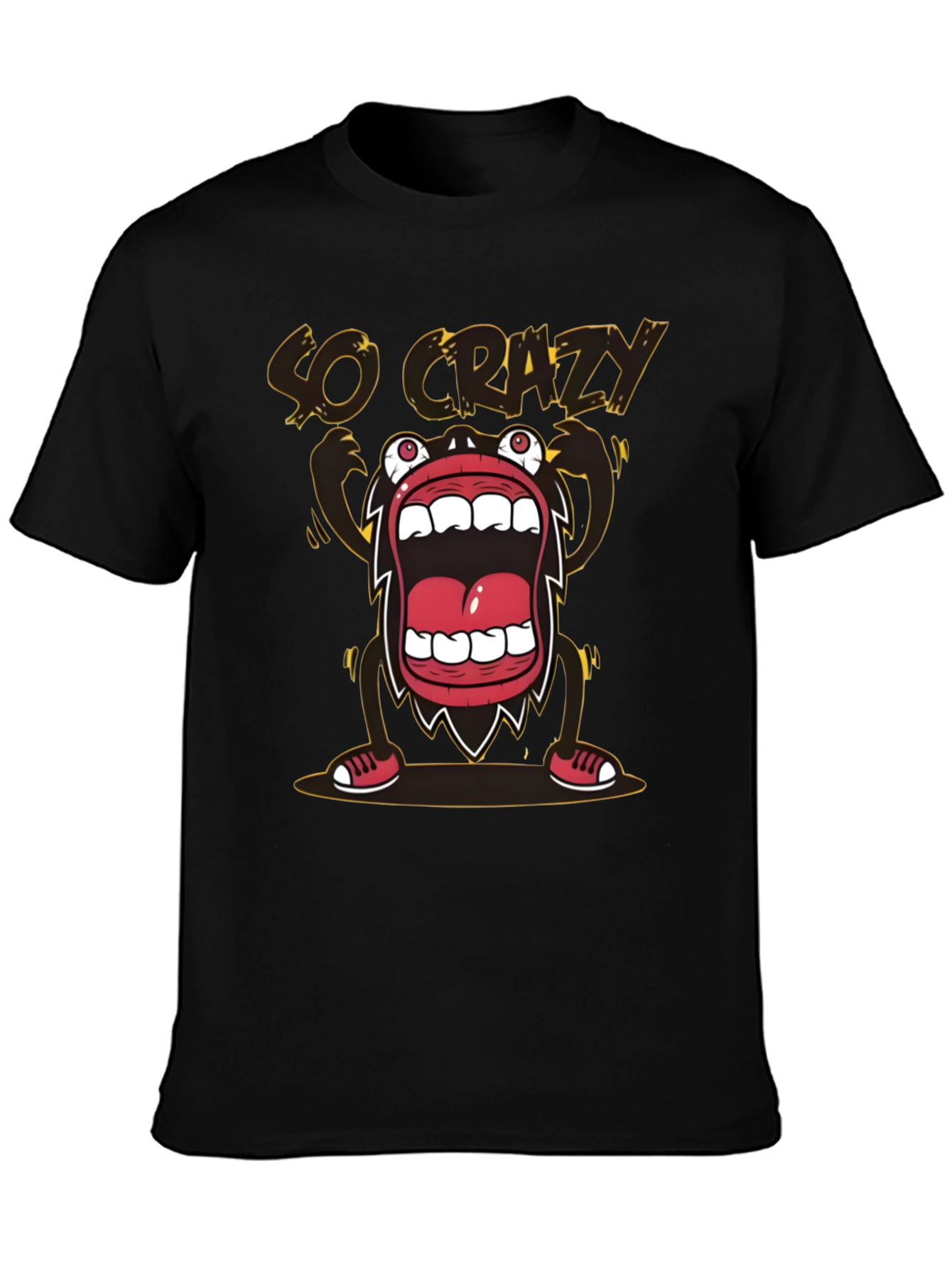 So Crazy Graphic T-Shirt - Bold Black Tee