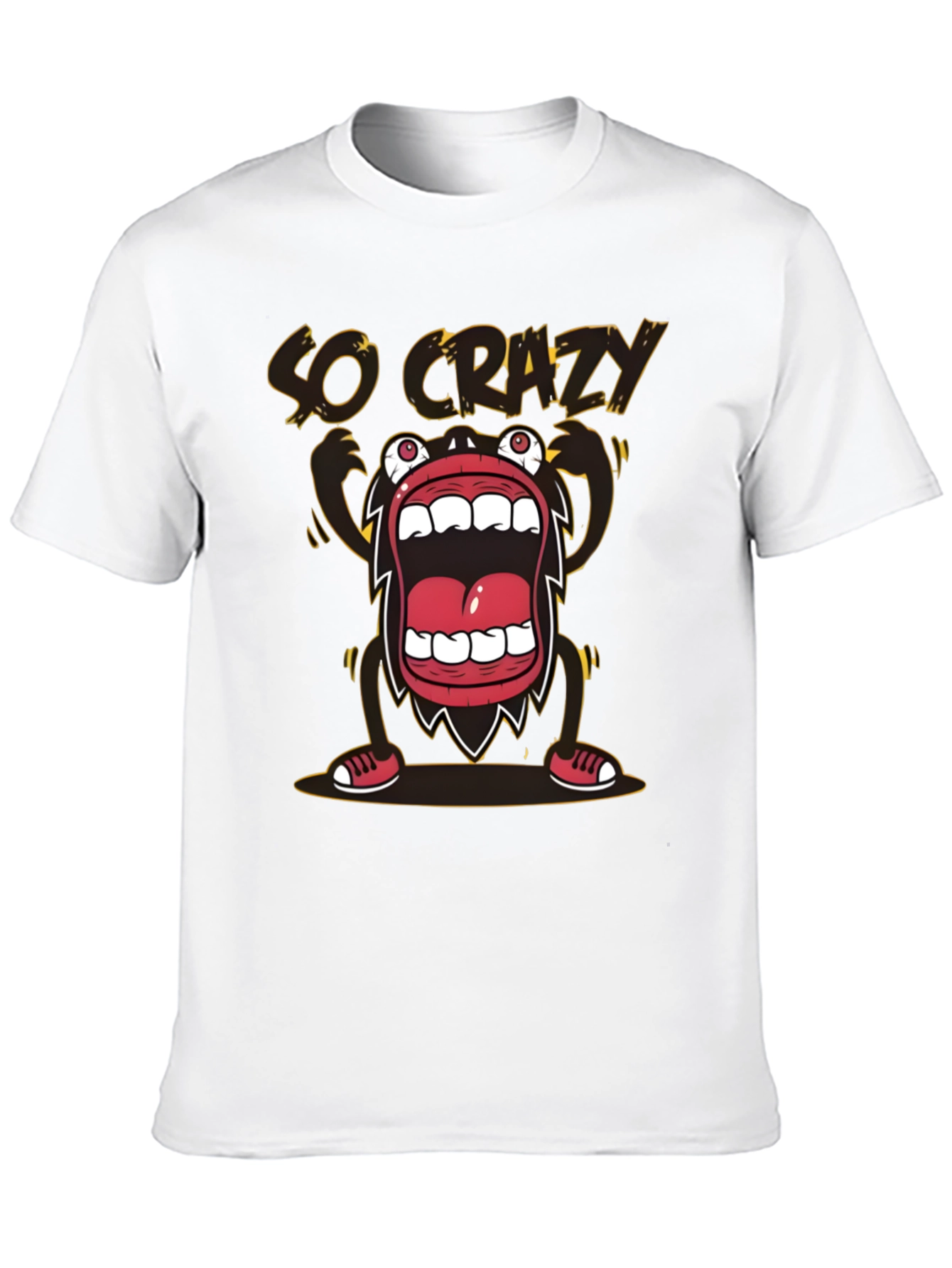 So Crazy Graphic T-Shirt - Bold Black Tee