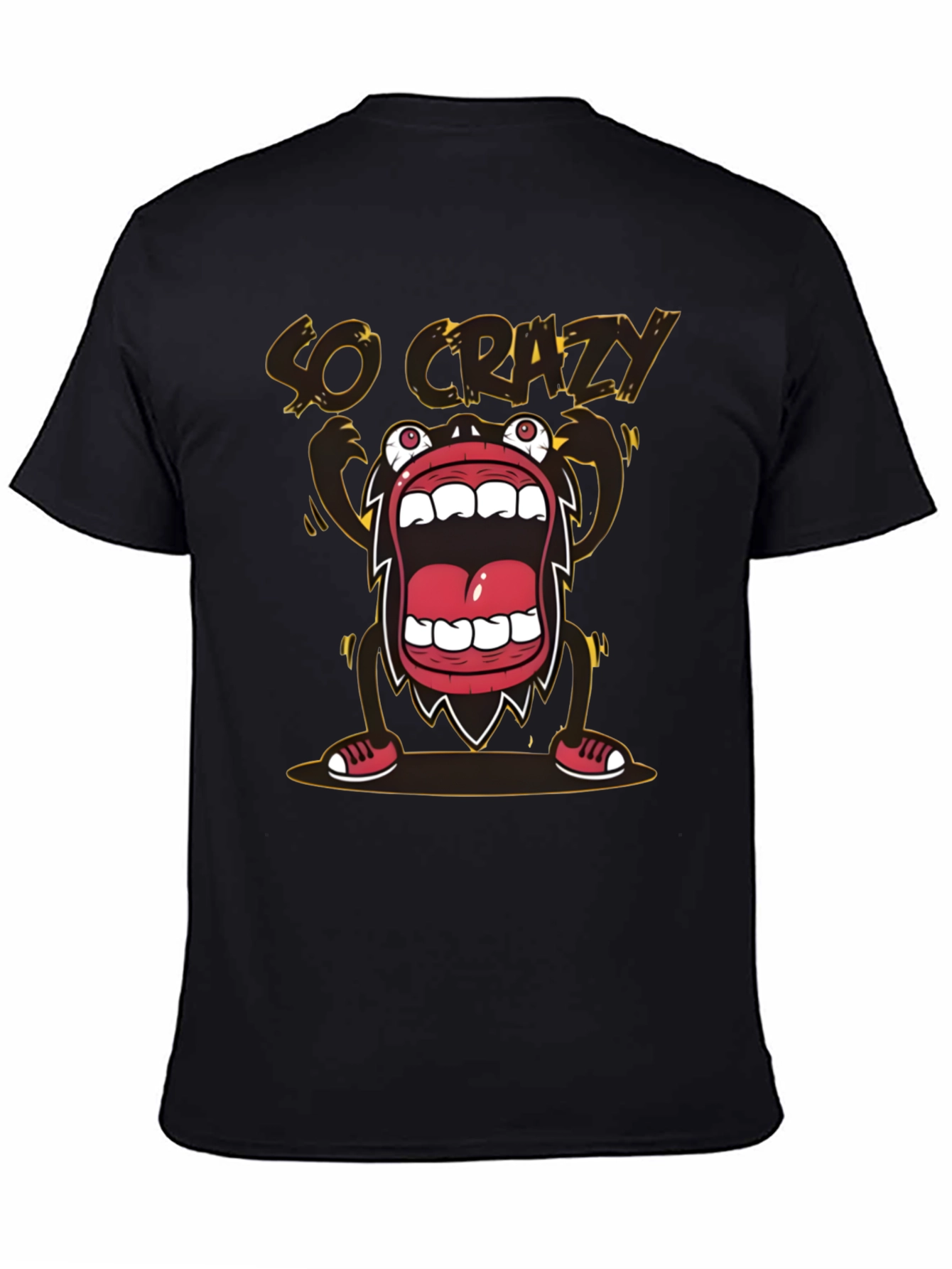 So Crazy Graphic T-Shirt - Bold Black Tee