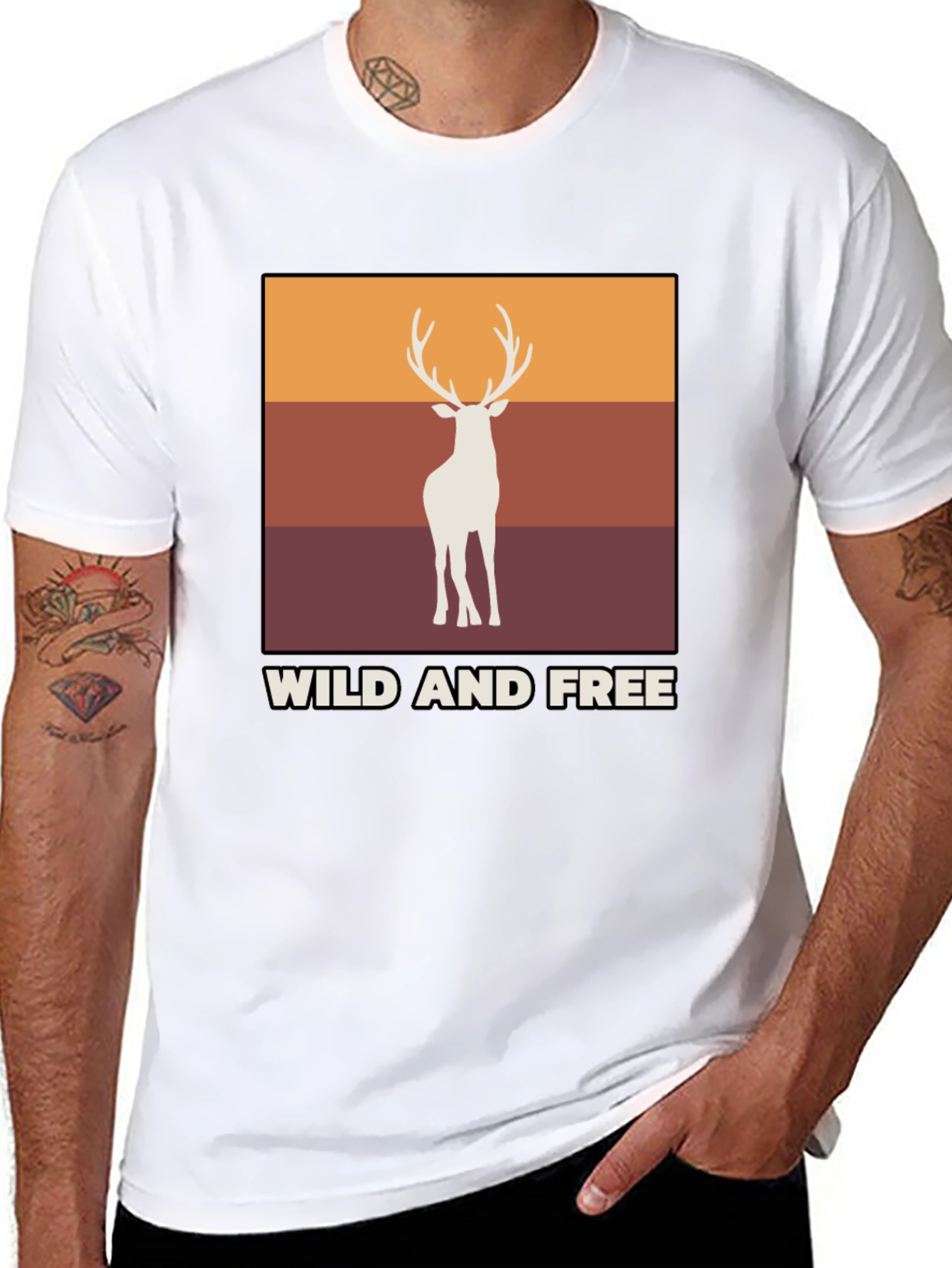Wild and Free Deer Graphic Tee