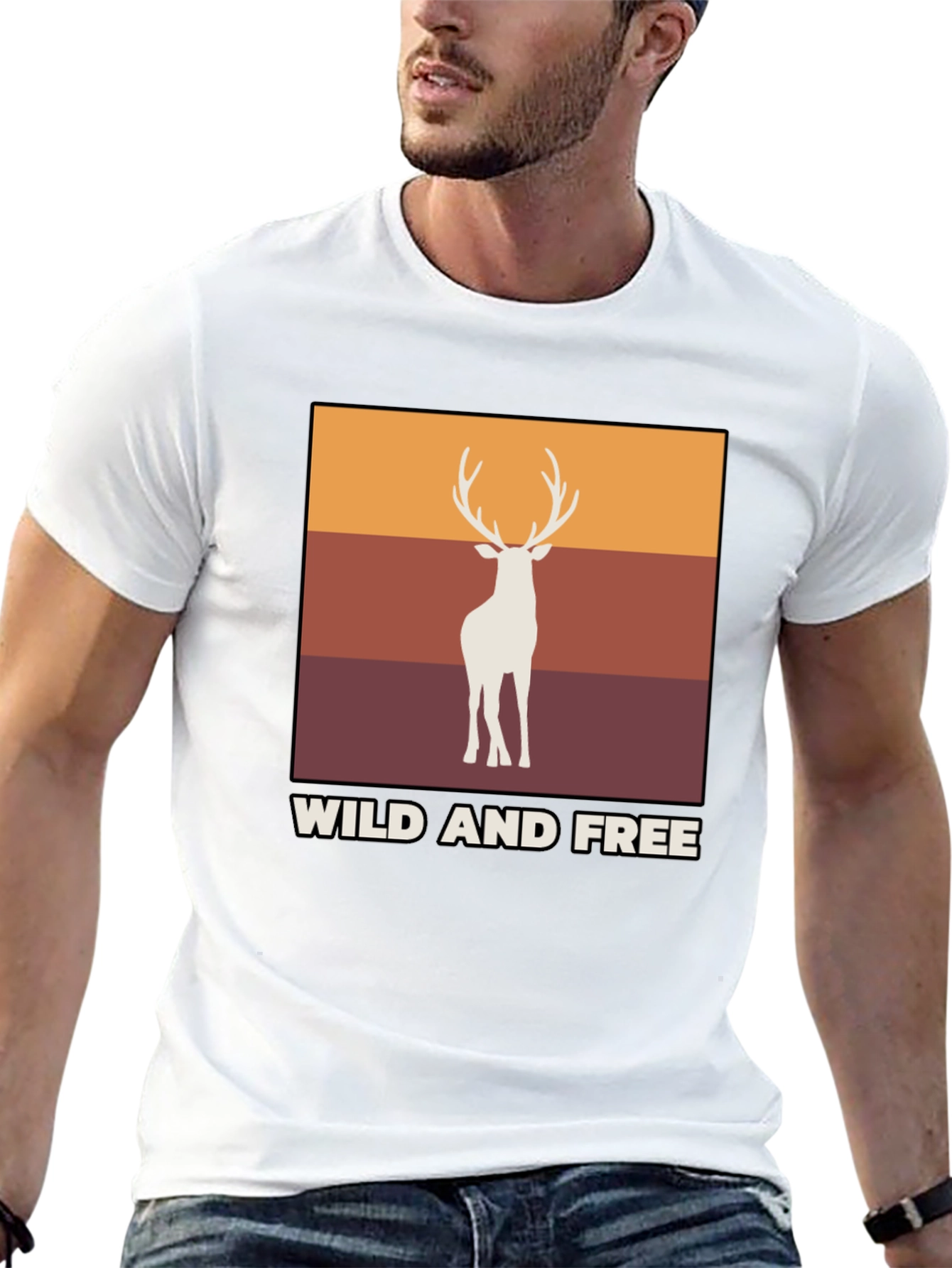 Wild and Free Deer Graphic Tee
