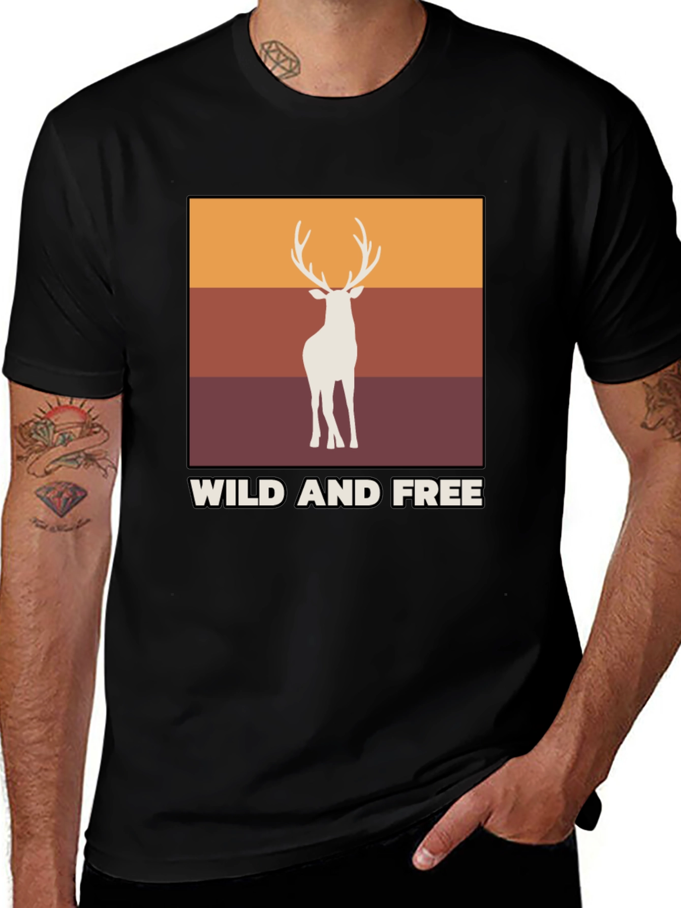 Wild and Free Deer Graphic Tee