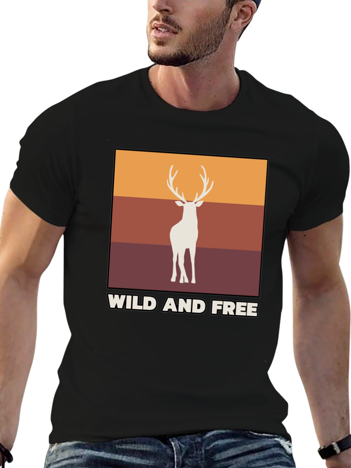 Wild and Free Deer Graphic Tee