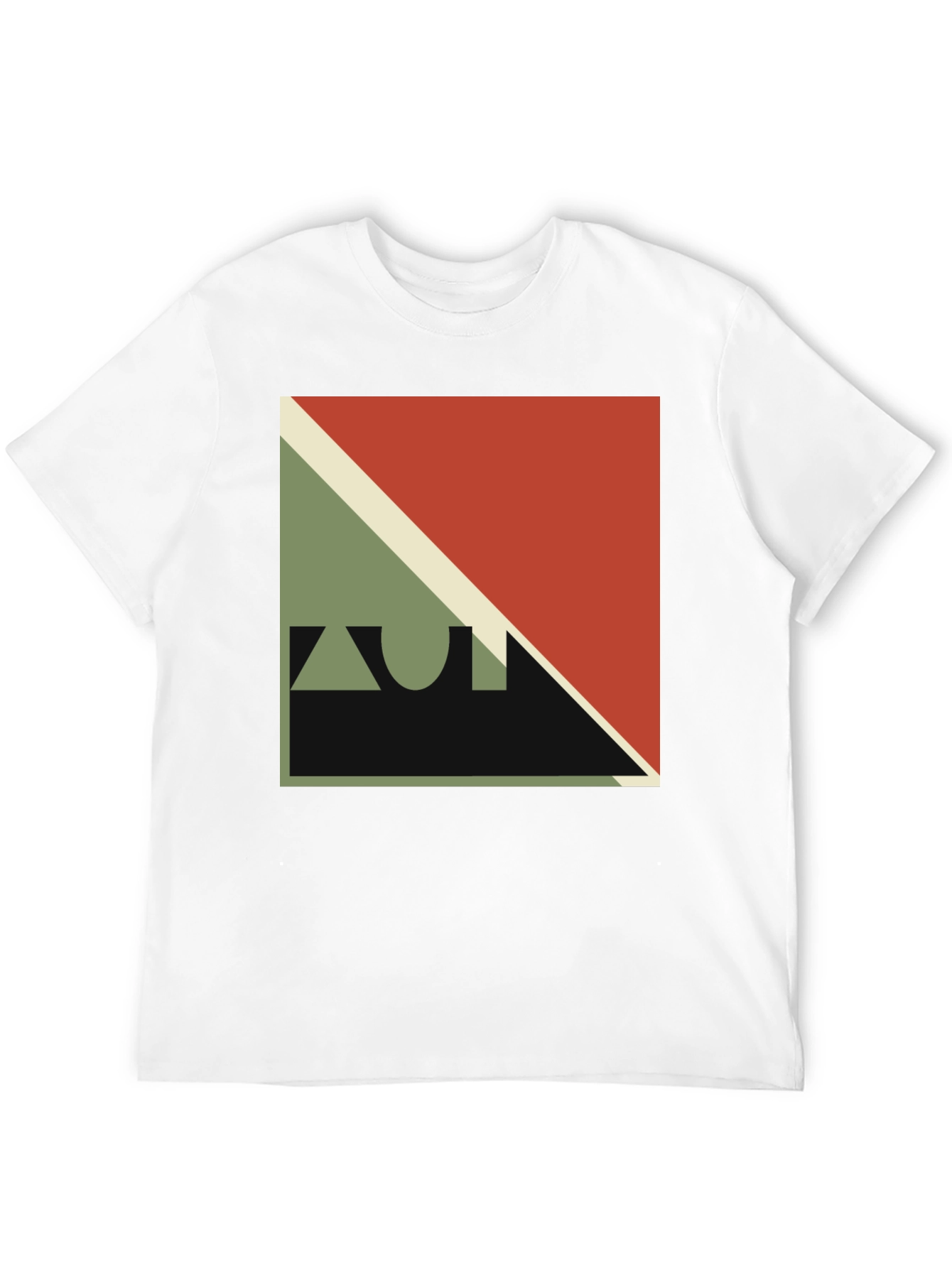 Geometric Design Black T-Shirt
