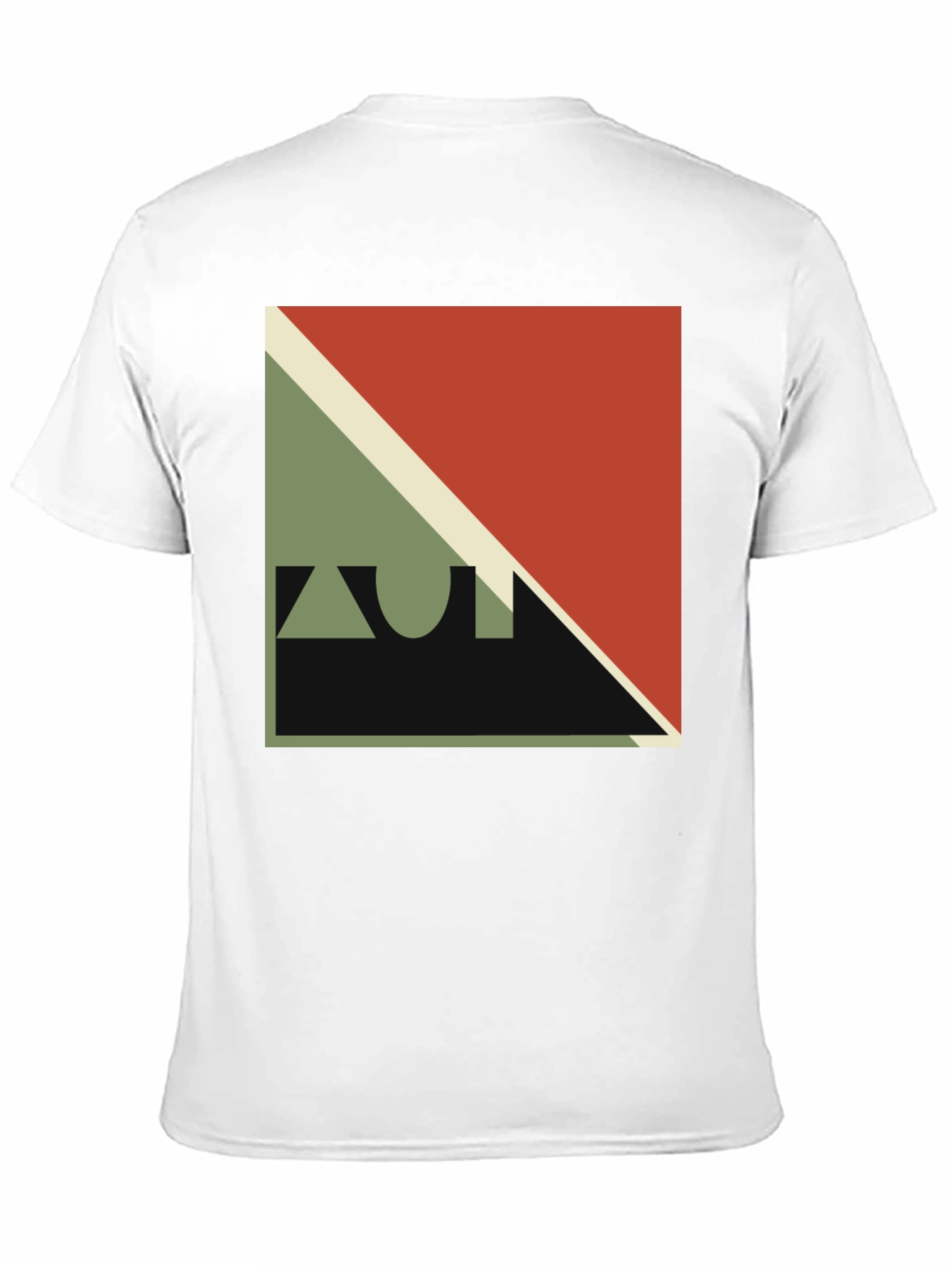 Geometric Design Black T-Shirt