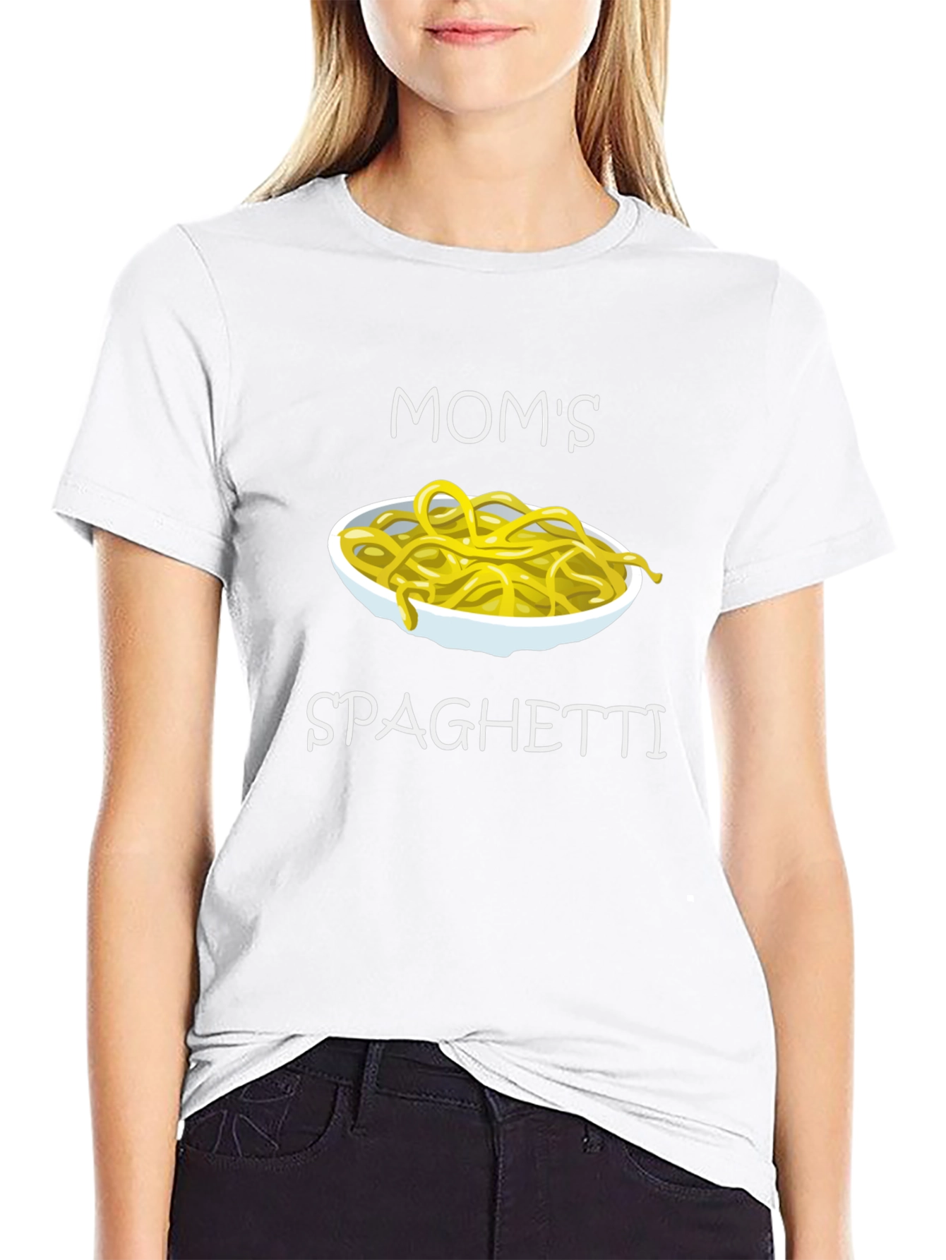 Moms Spaghetti Graphic Tee - Funny Food T-Shirt