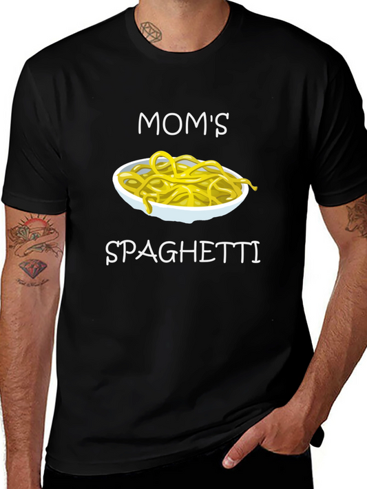 Moms Spaghetti Graphic Tee - Funny Food T-Shirt