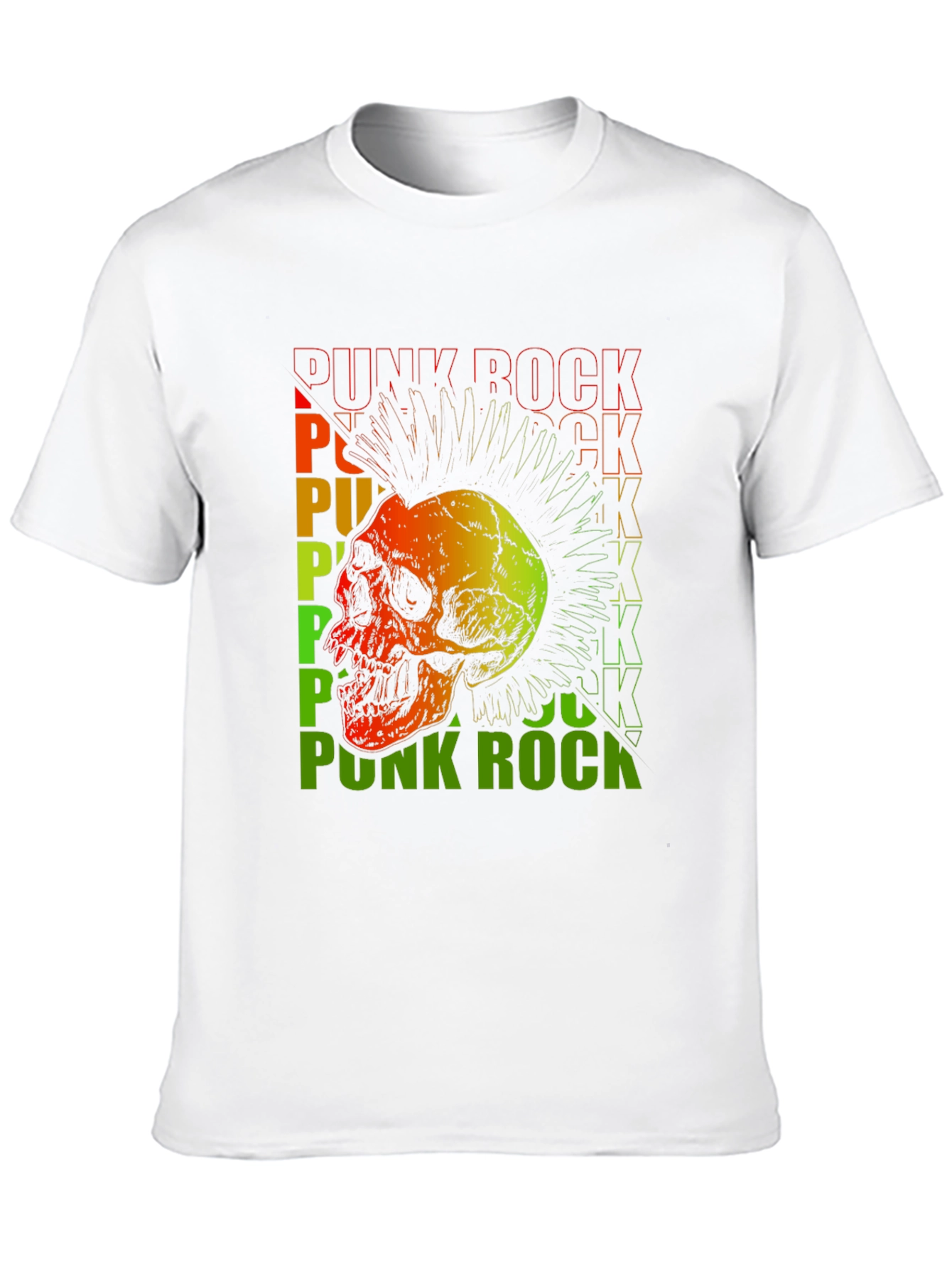 Punk Rock Skull Graphic Tee