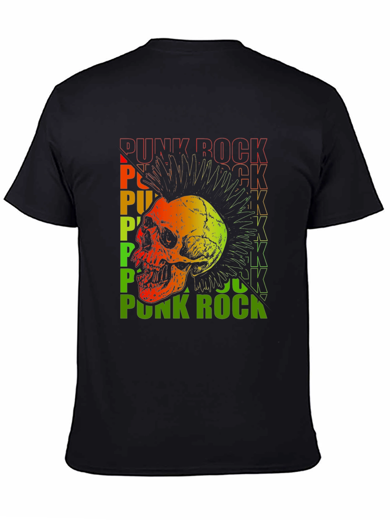 Punk Rock Skull Graphic Tee