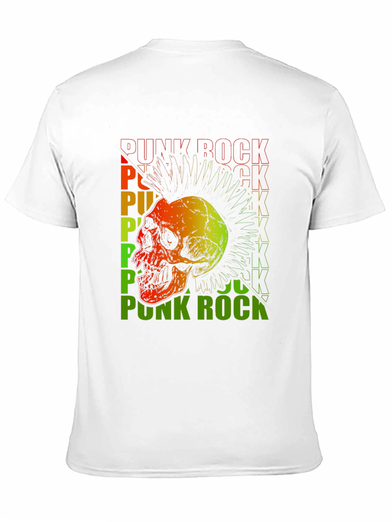 Punk Rock Skull Graphic Tee