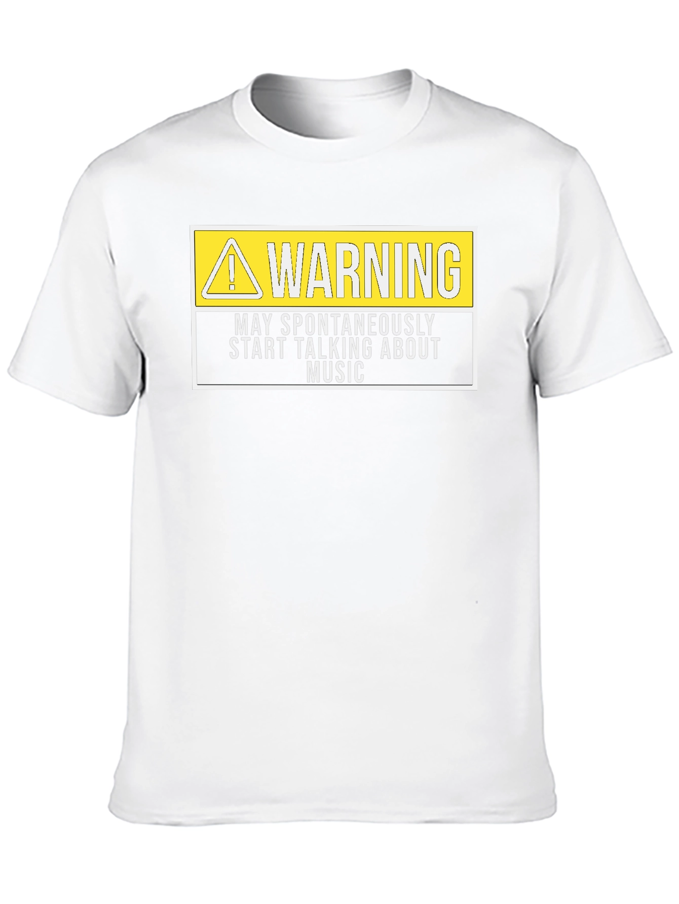 Warning May Spontaneously Talk Music T-Shirt