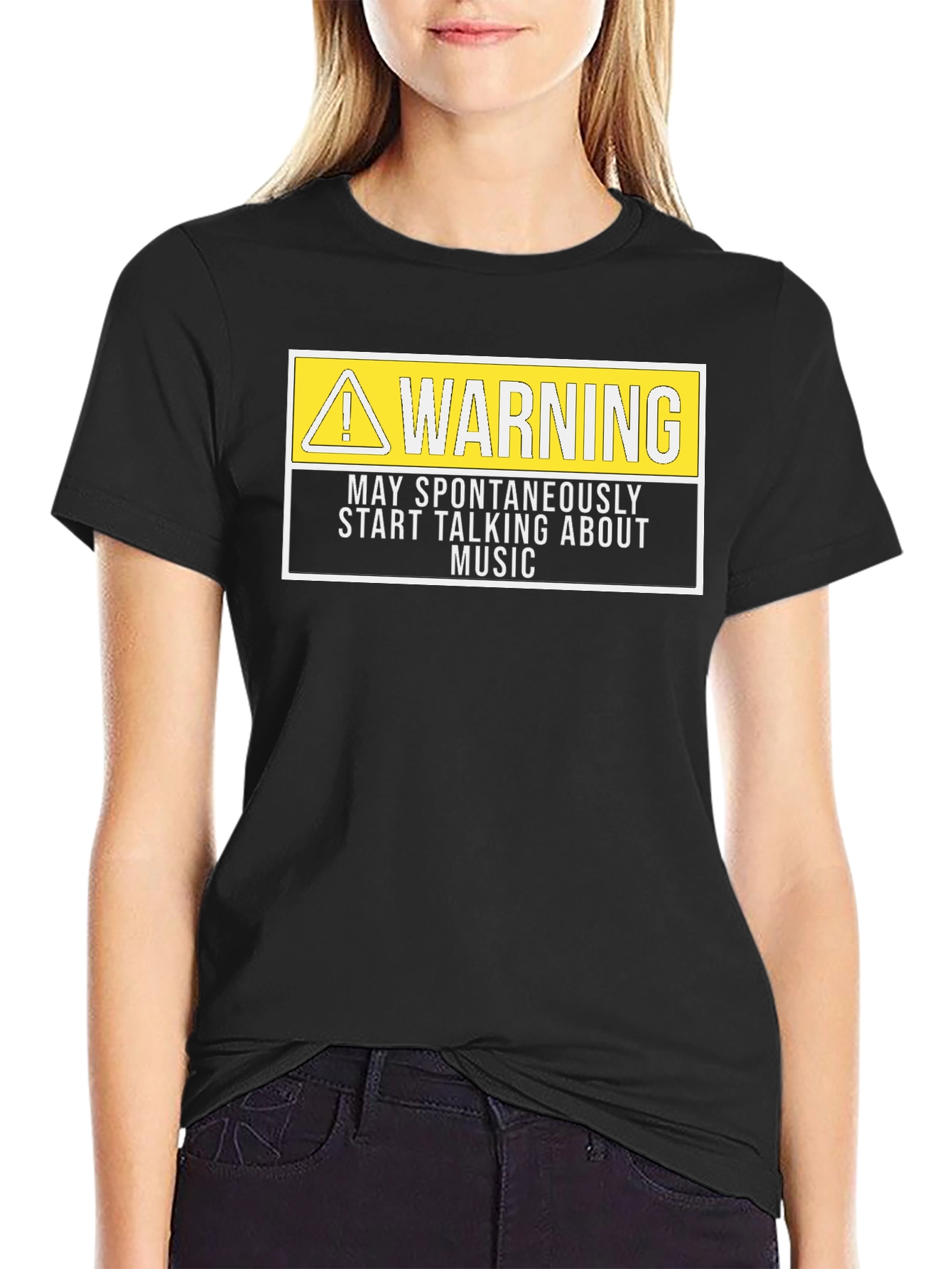 Warning May Spontaneously Talk Music T-Shirt