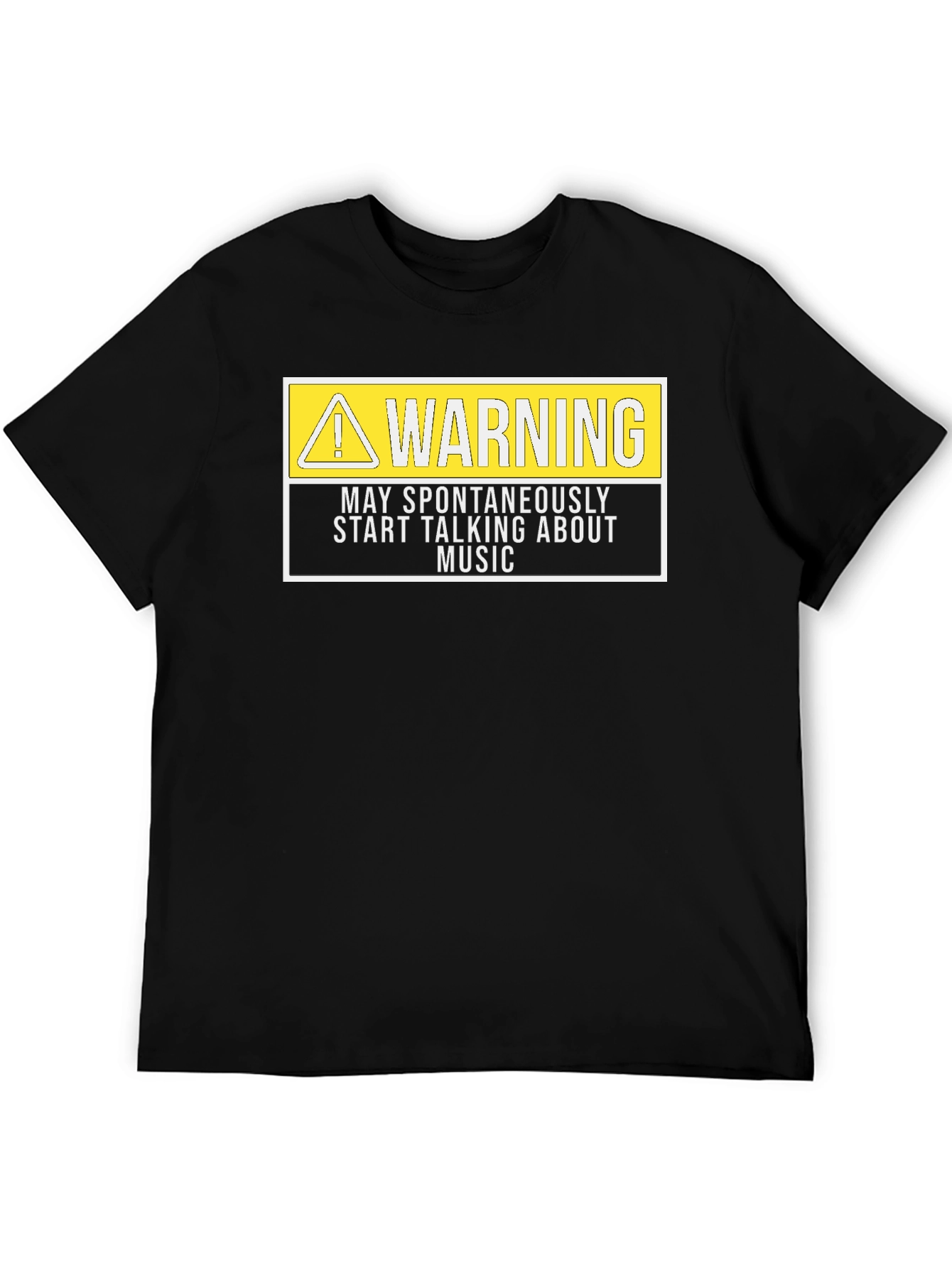 Warning May Spontaneously Talk Music T-Shirt