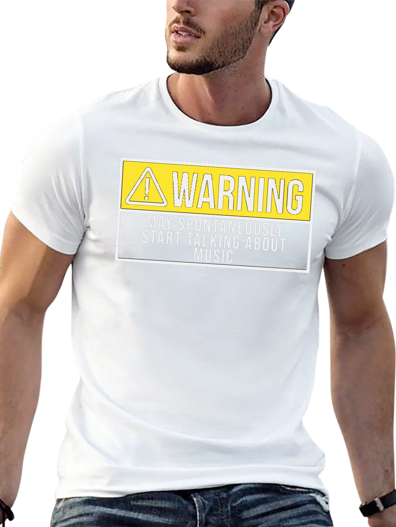 Warning May Spontaneously Talk Music T-Shirt