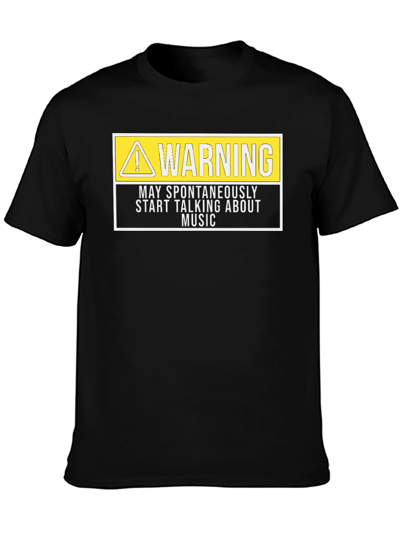 Warning May Spontaneously Talk Music T-Shirt