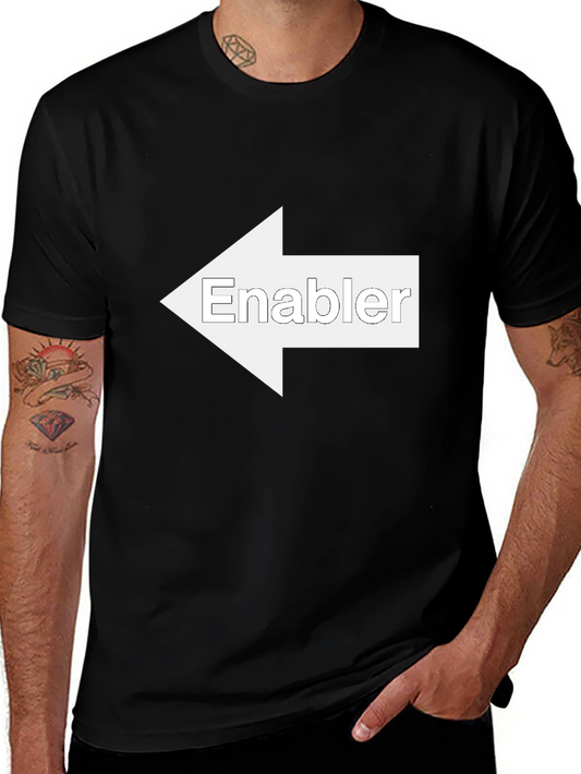 Enabler T-Shirt - Funny Left Arrow Design
