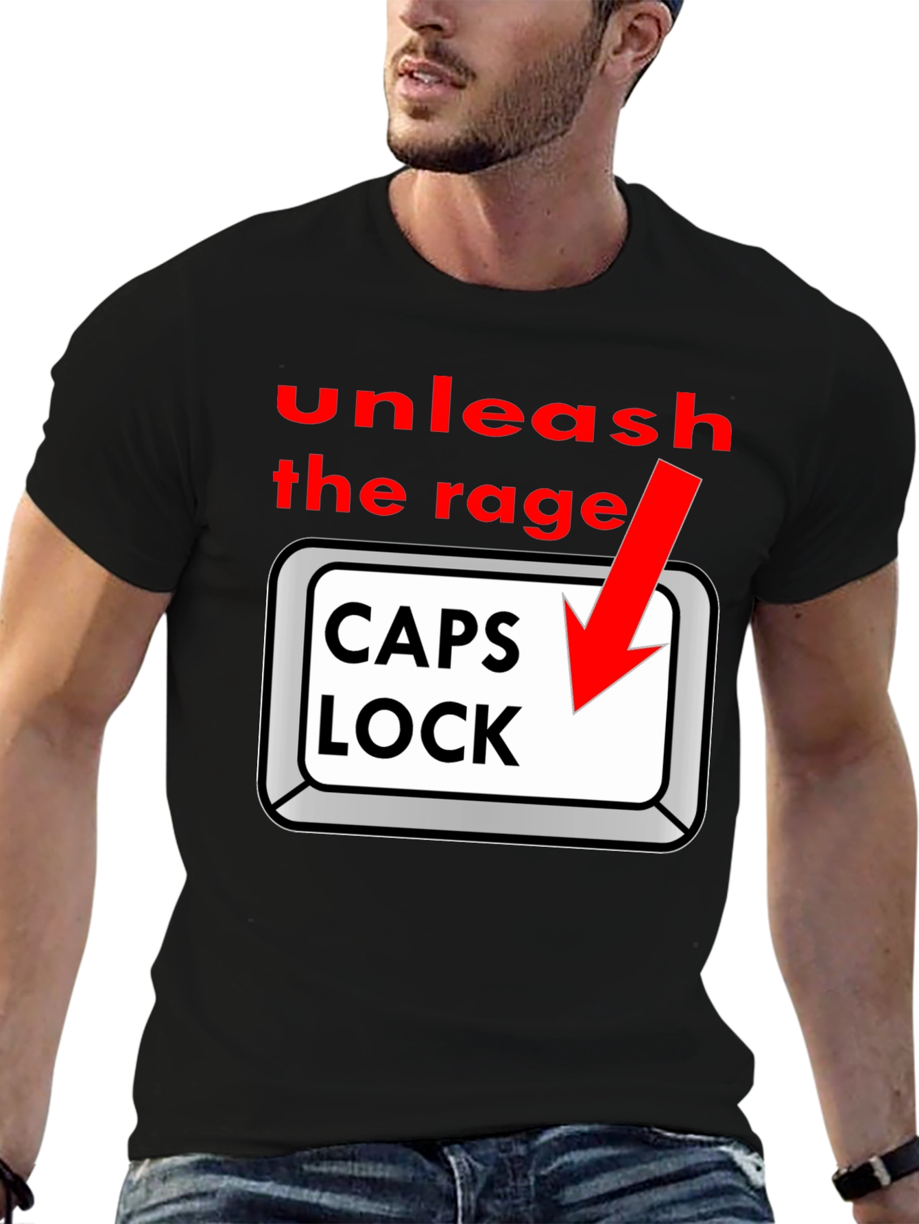 Unleash the Rage - Caps Lock T-Shirt