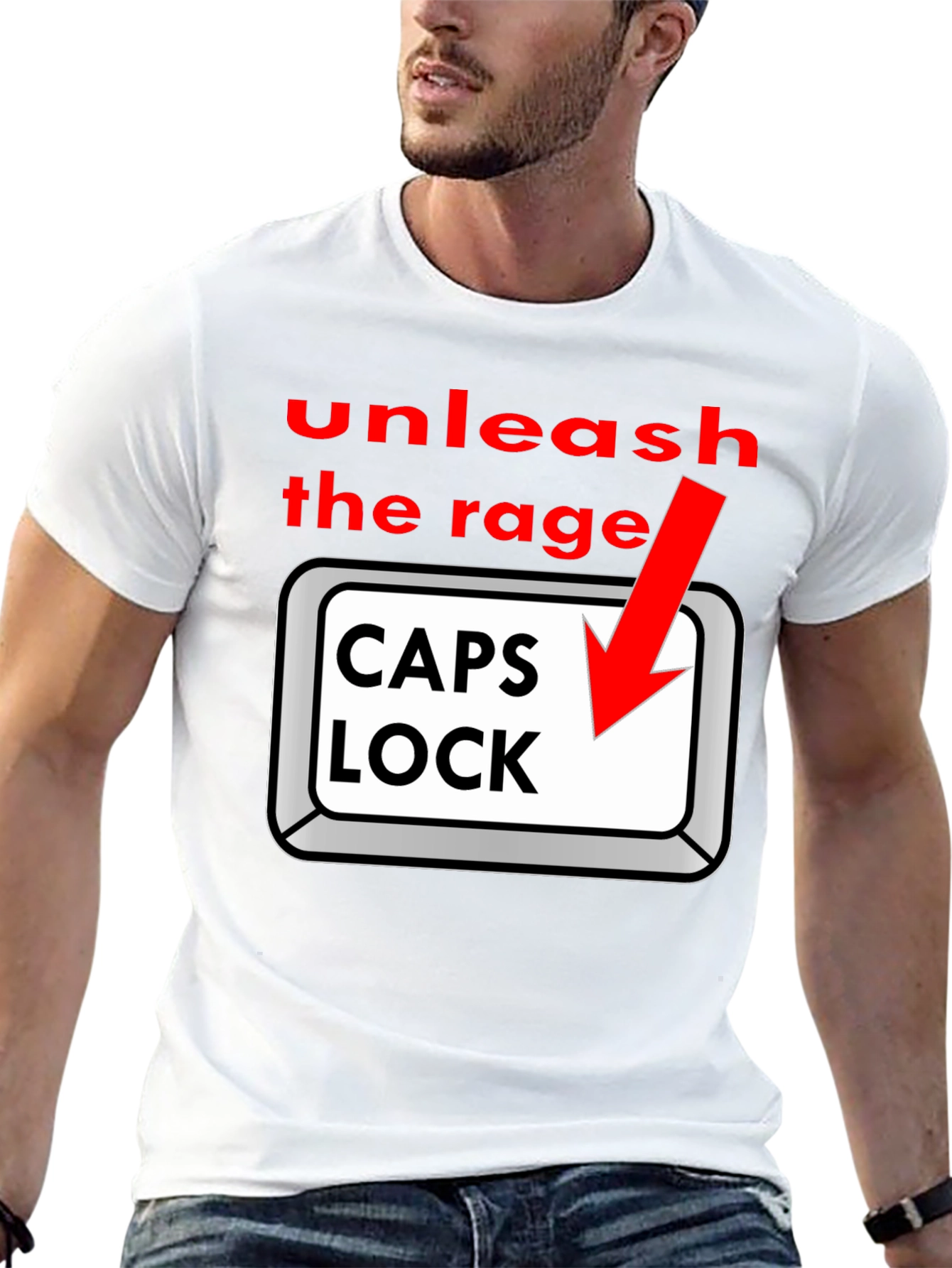 Unleash the Rage - Caps Lock T-Shirt