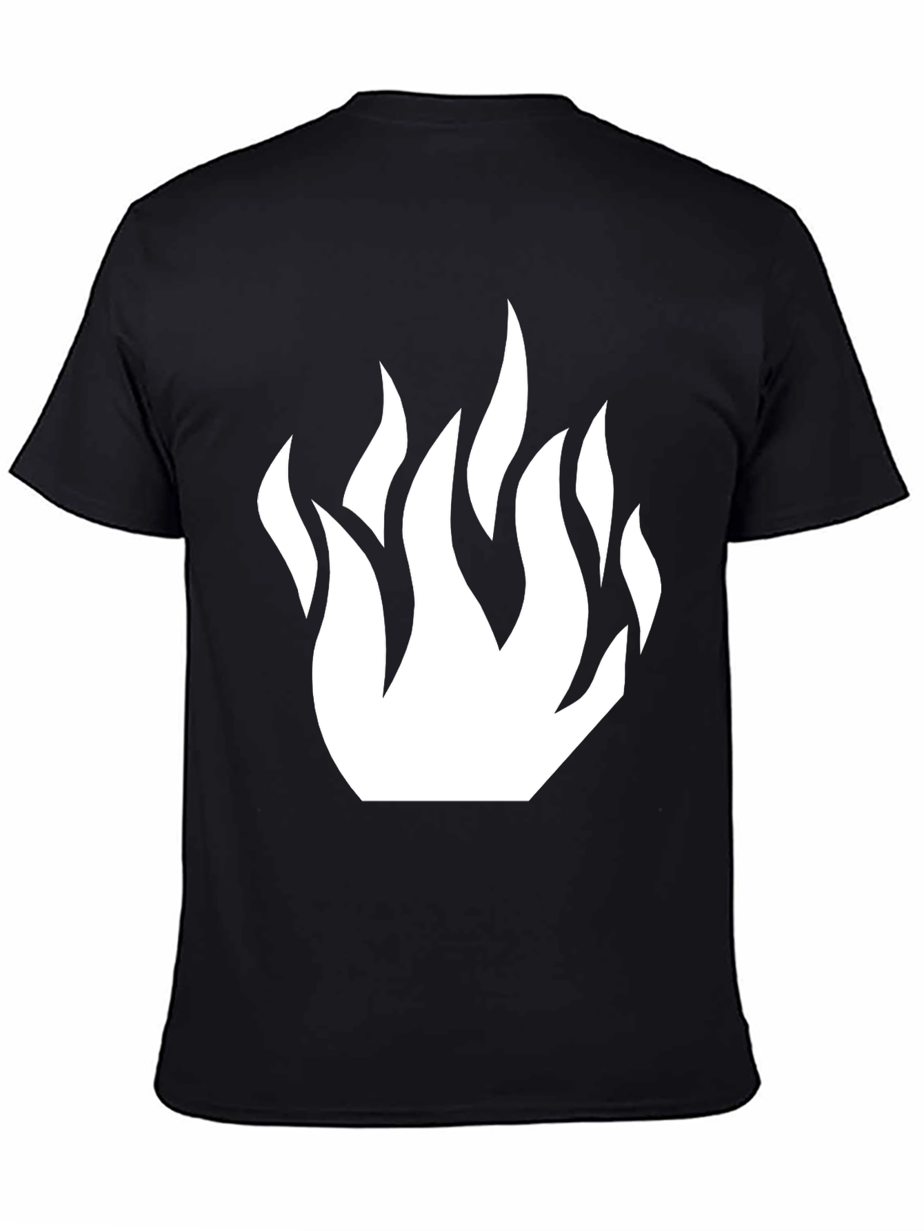 Flame Graphic Black T-Shirt