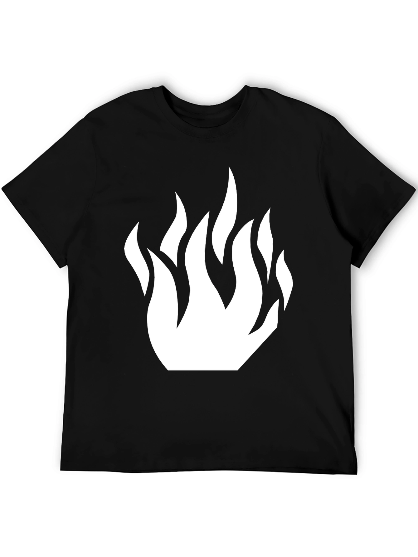 Flame Graphic Black T-Shirt