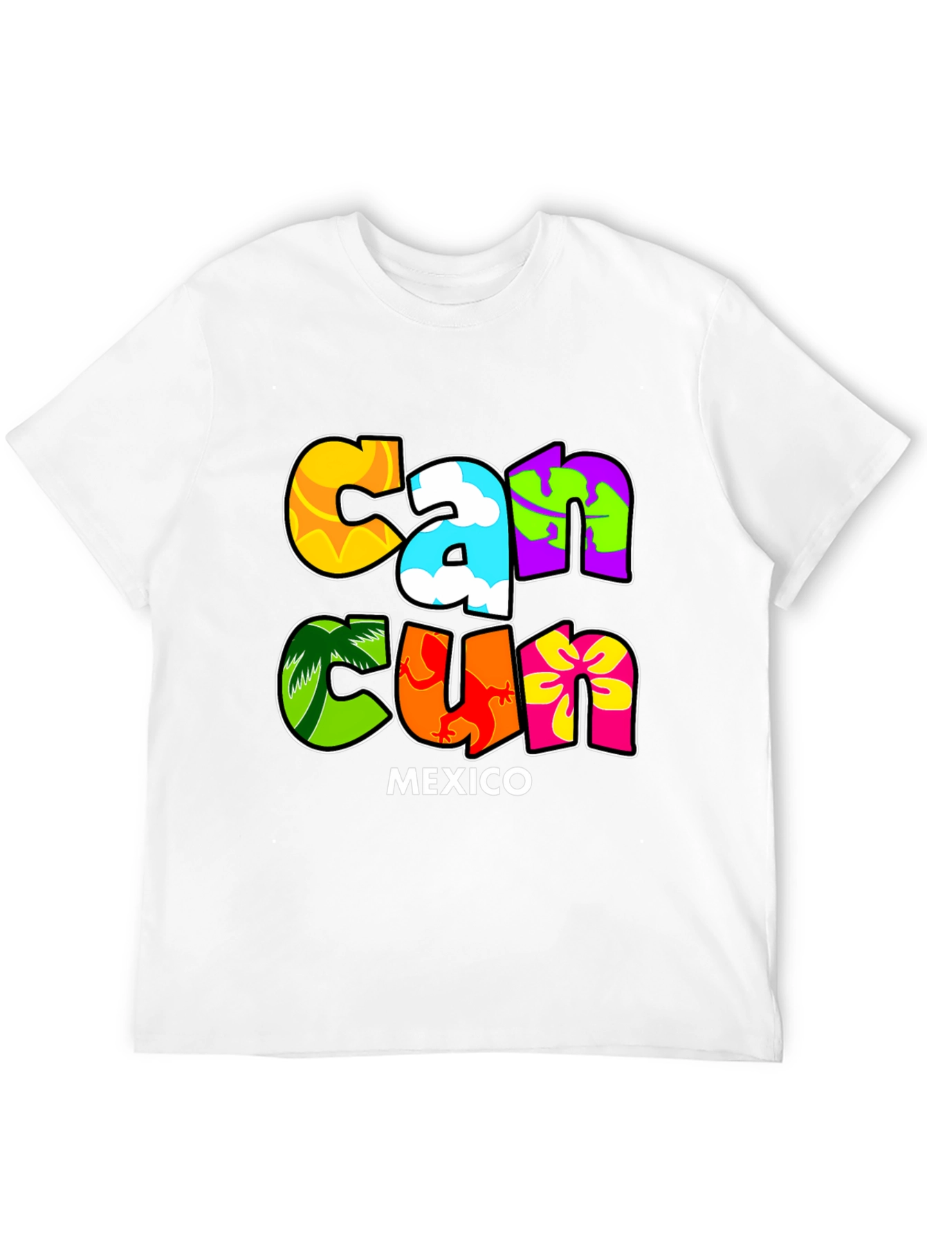 Cancun Mexico Graphic T-Shirt Vacation Souvenir Tee
