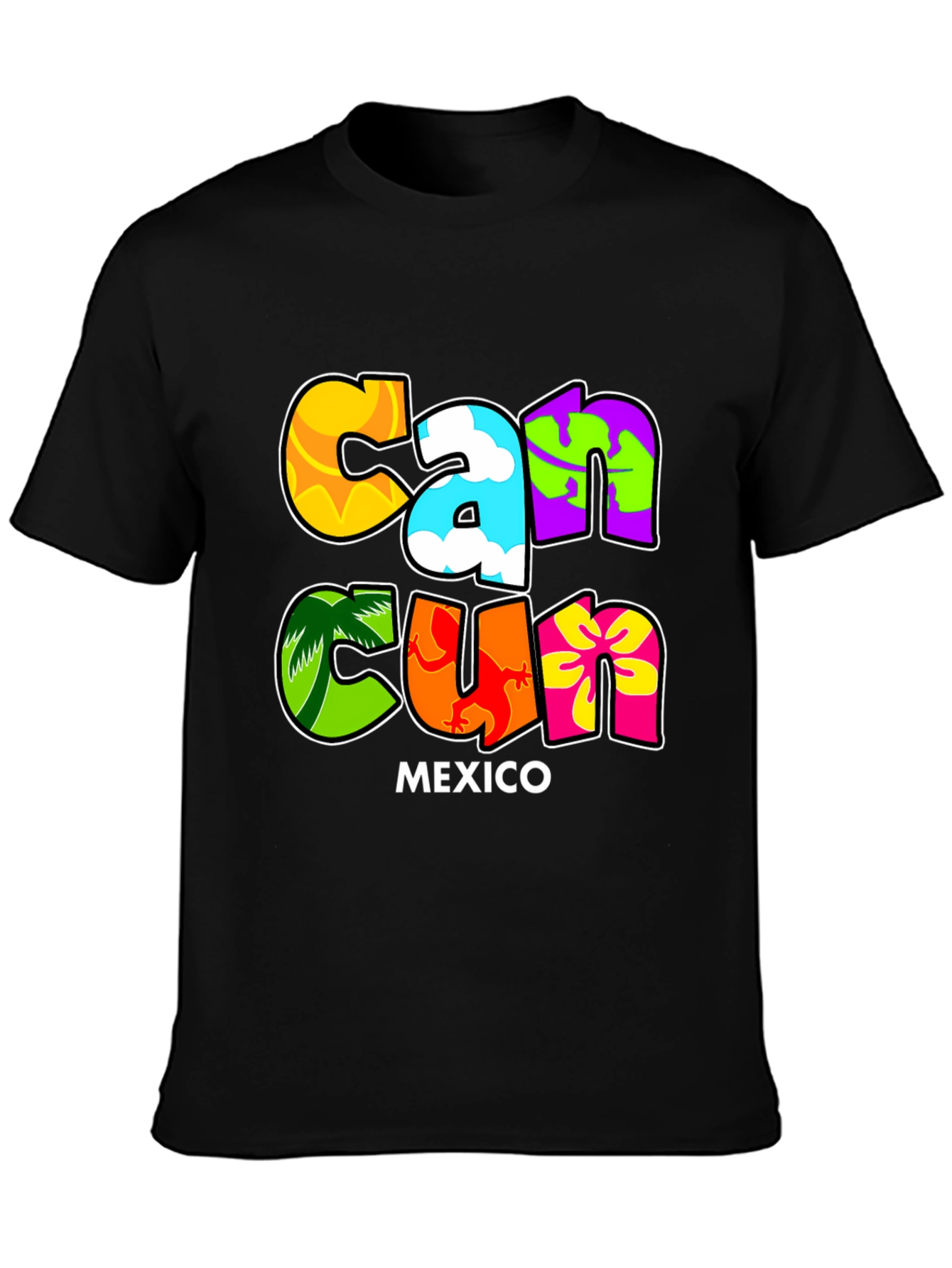 Cancun Mexico Graphic T-Shirt Vacation Souvenir Tee
