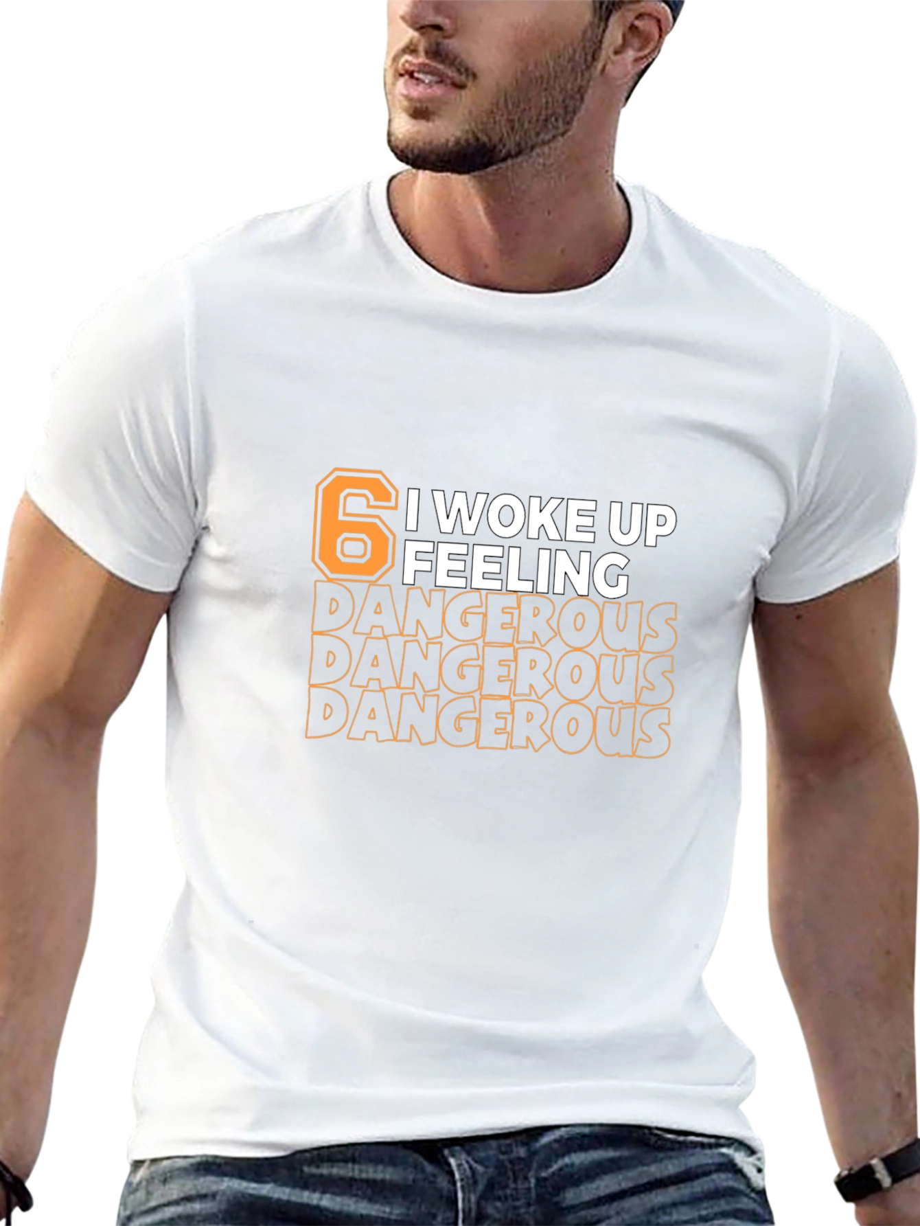6 Feeling Dangerous Black Graphic Tee