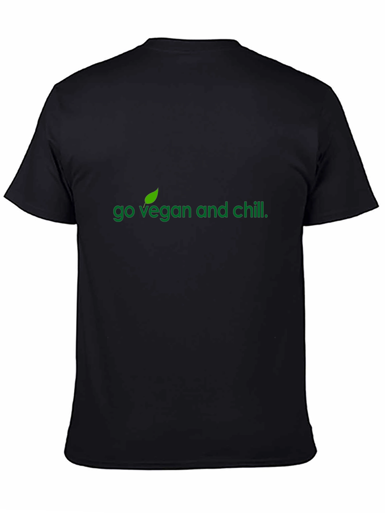 Go Vegan and Chill Black T-Shirt
