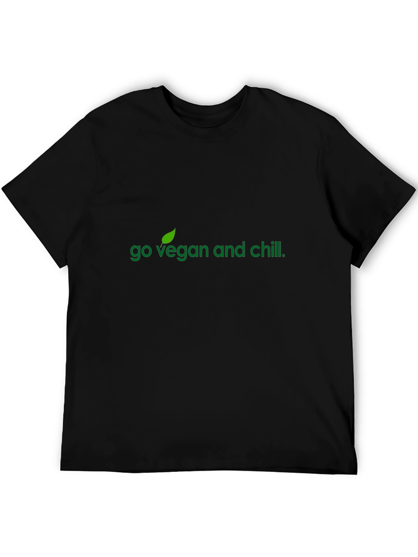 Go Vegan and Chill Black T-Shirt
