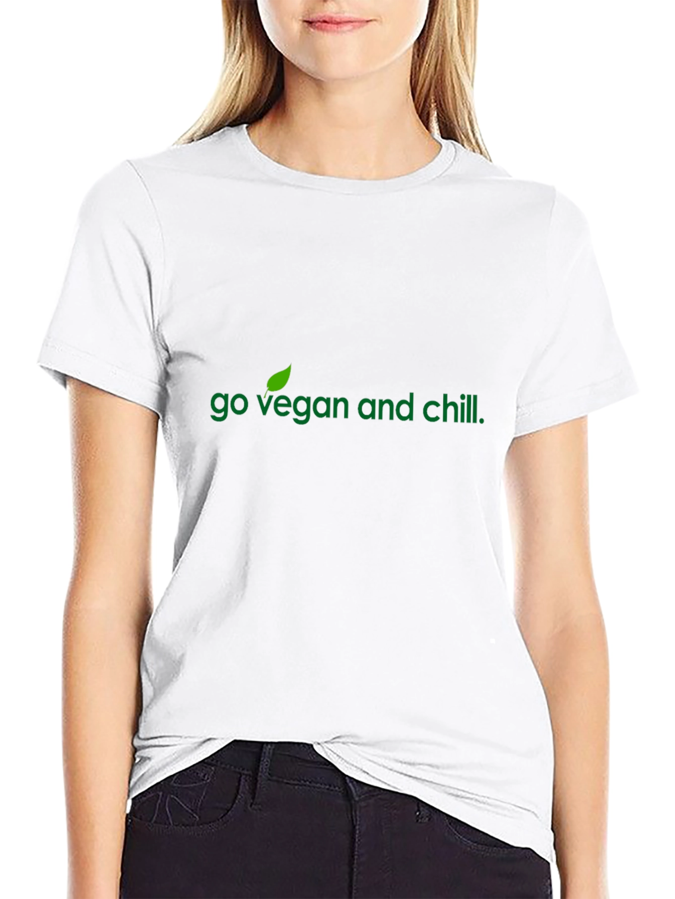 Go Vegan and Chill Black T-Shirt