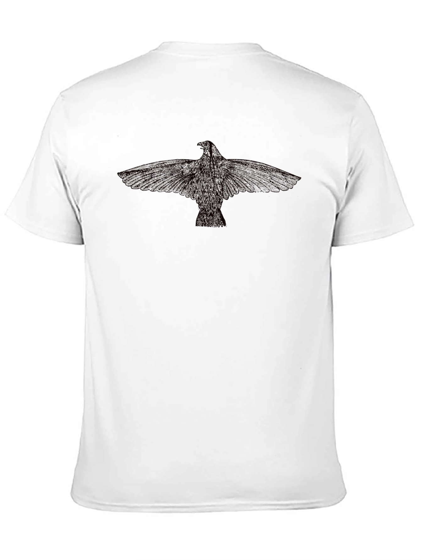 Black Bird Print Tee - Graphic T-Shirt
