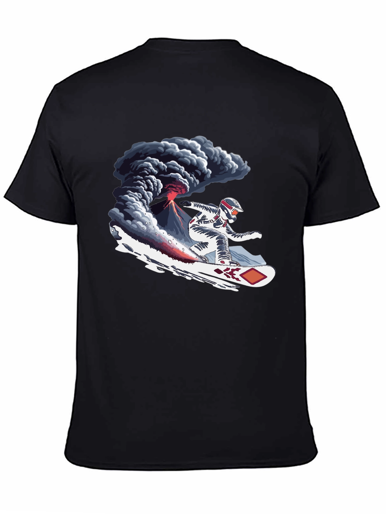 Volcano Snowboard T-Shirt - Extreme Sports Graphic Tee