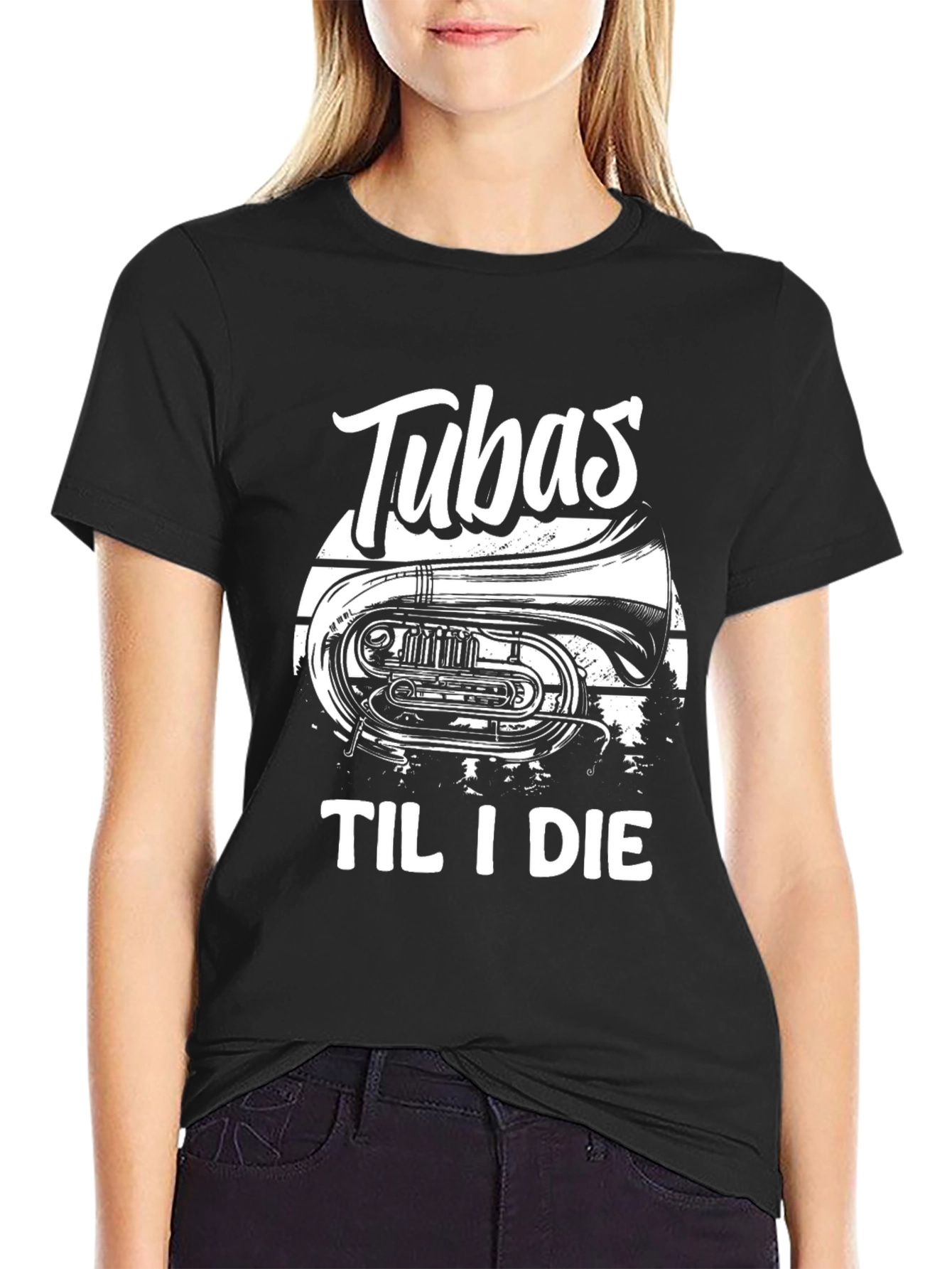 Tubas Til I Die Black T-Shirt